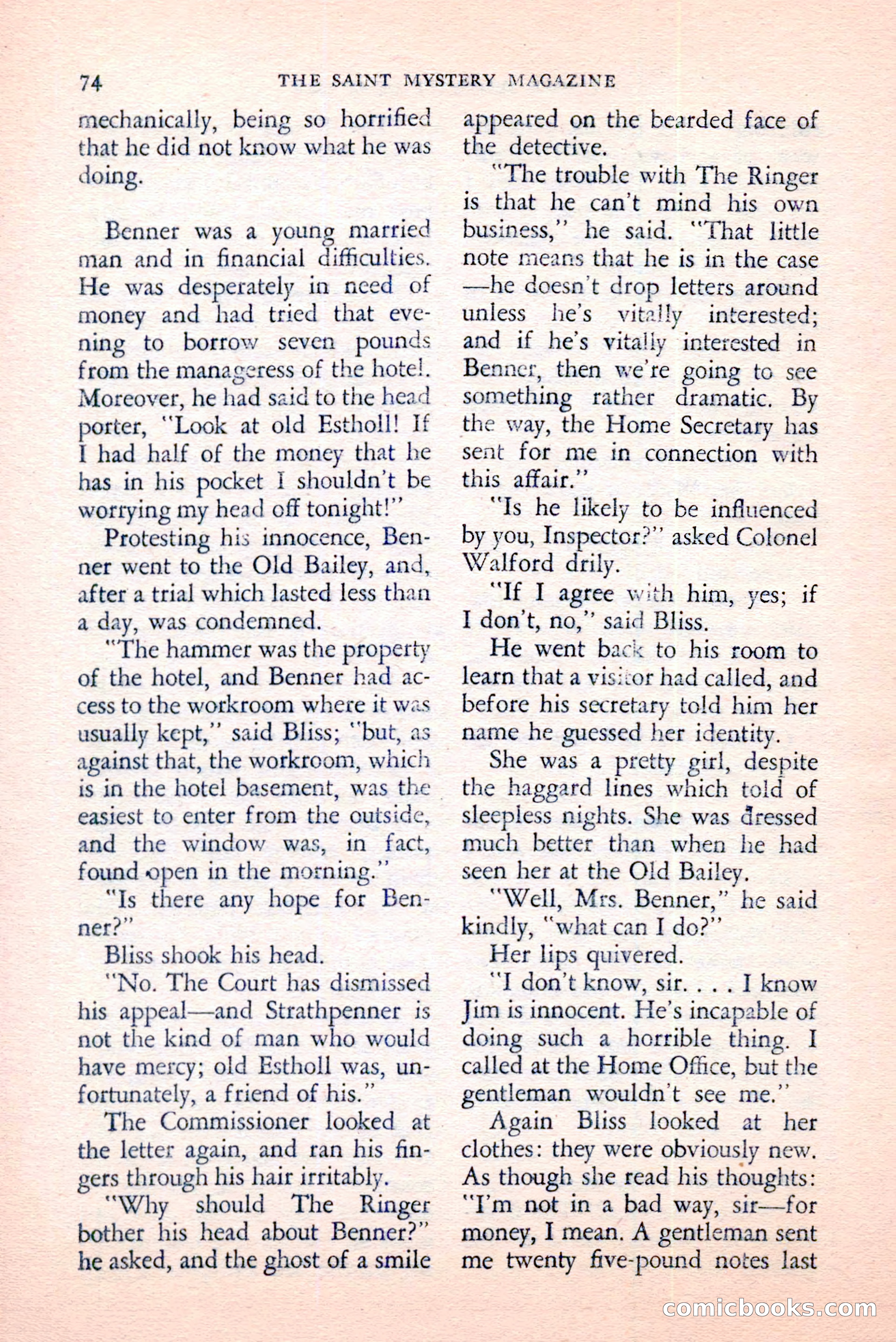 The Saint Mystery Magazine, June 1959 — page 76 of 132