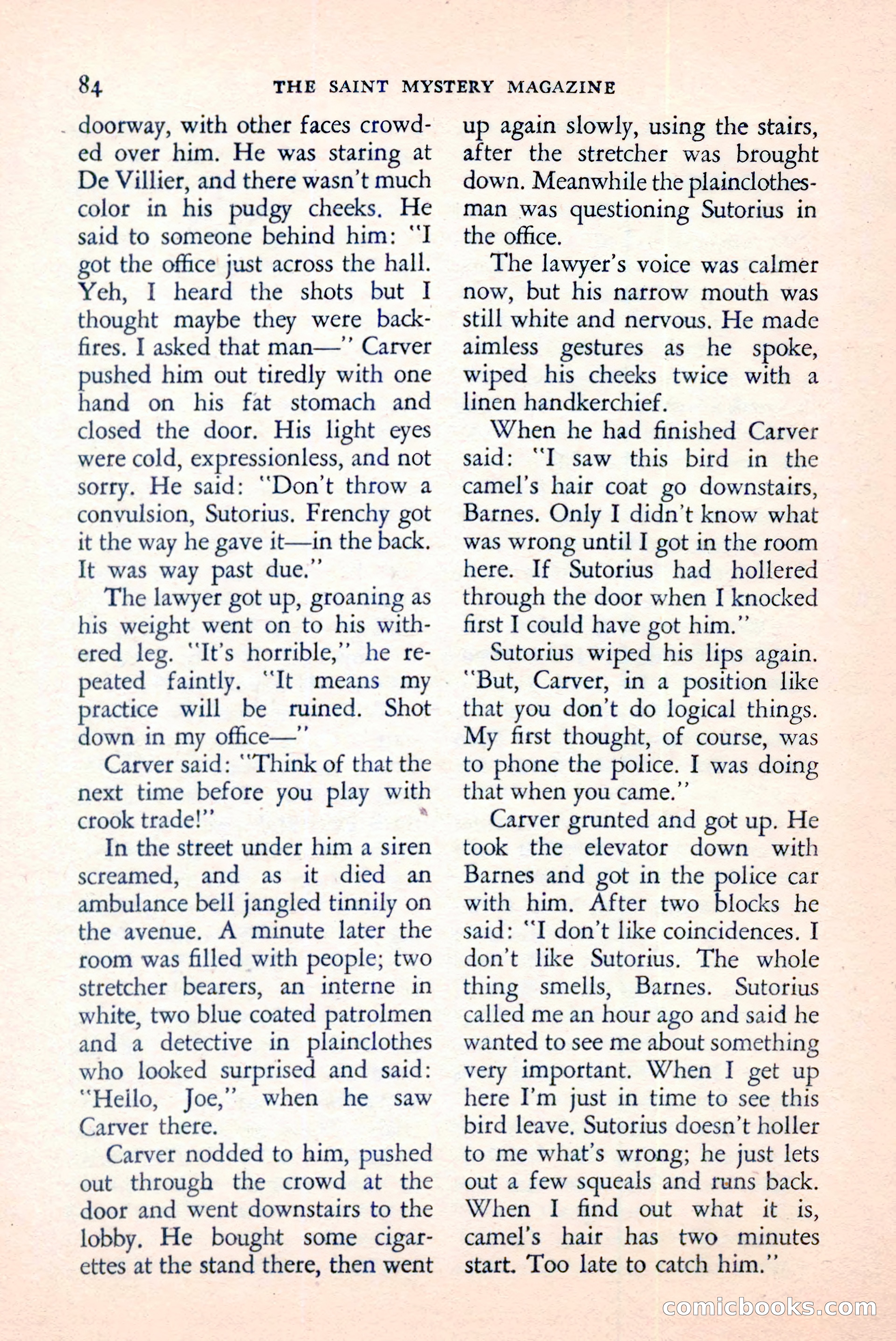 The Saint Mystery Magazine, June 1959 — page 86 of 132
