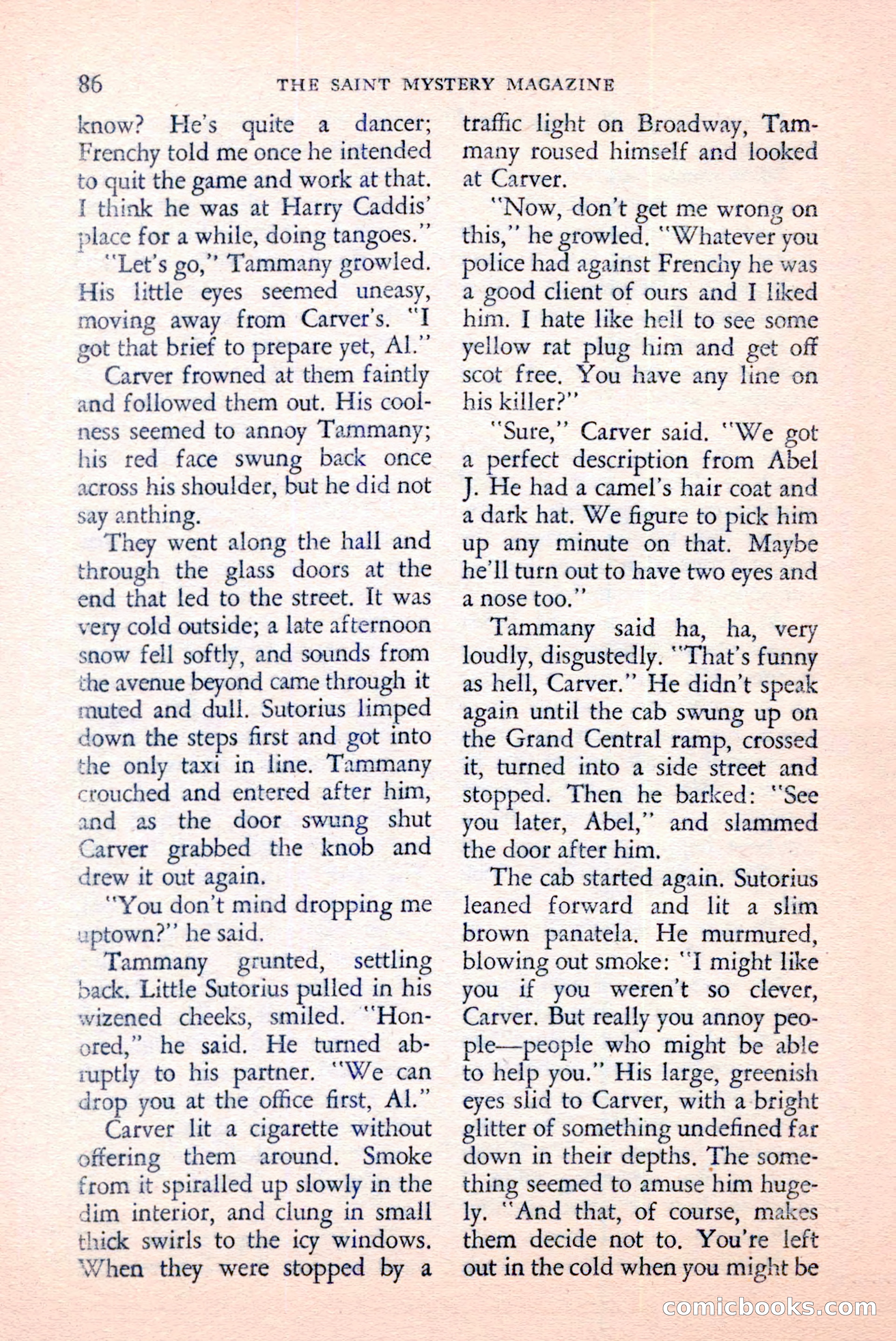 The Saint Mystery Magazine, June 1959 — page 88 of 132