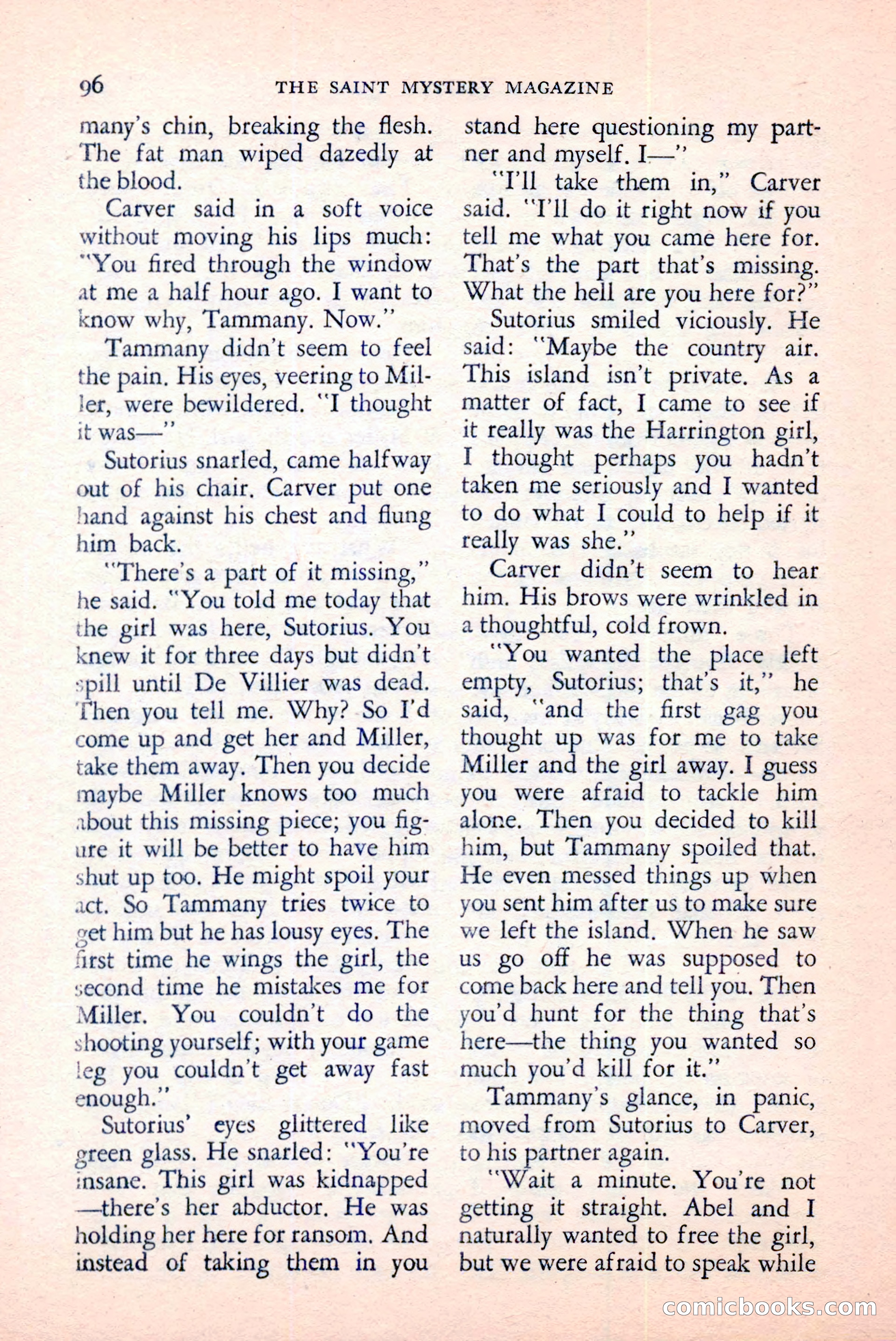 The Saint Mystery Magazine, June 1959 — page 98 of 132