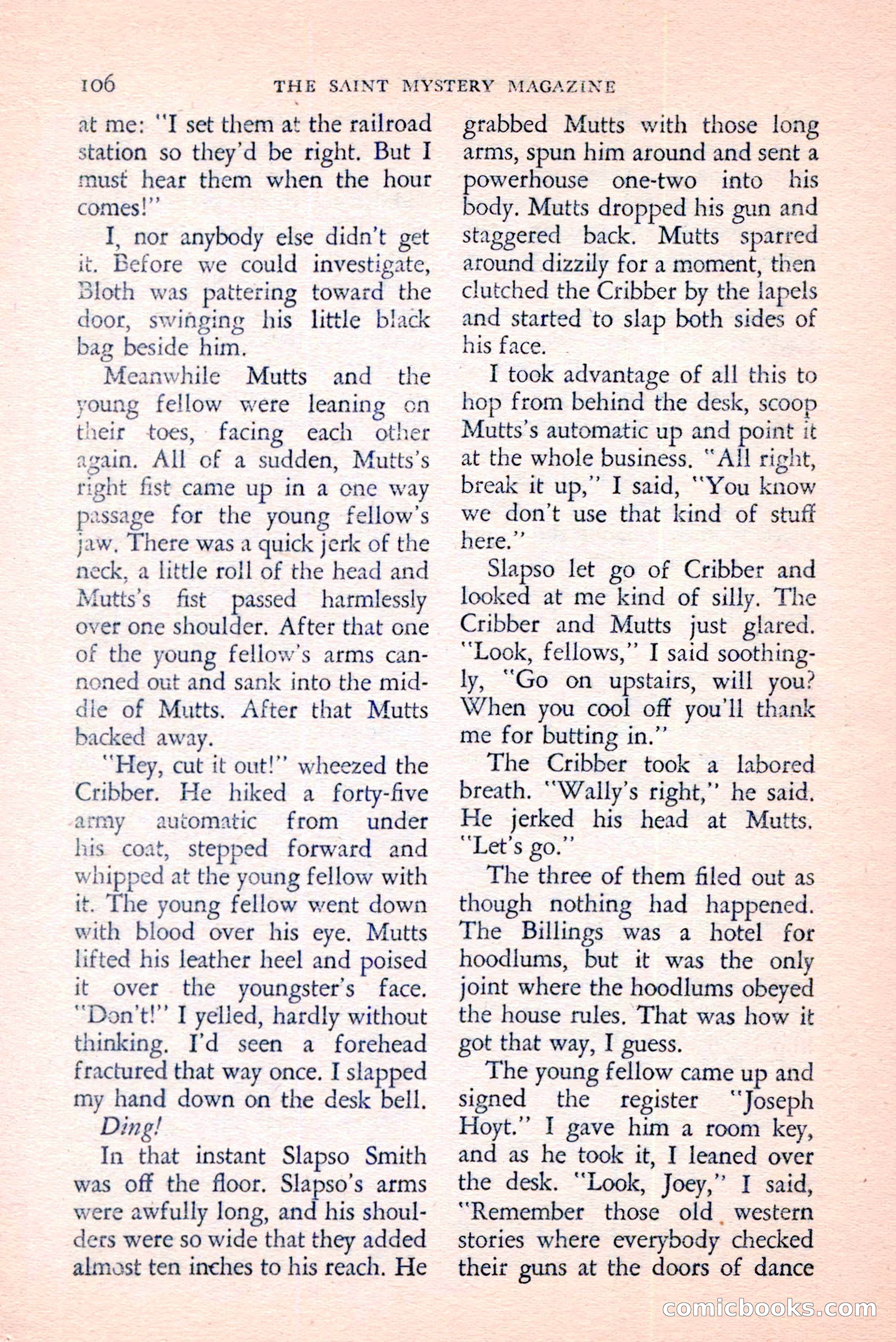 The Saint Mystery Magazine, June 1959 — page 108 of 132