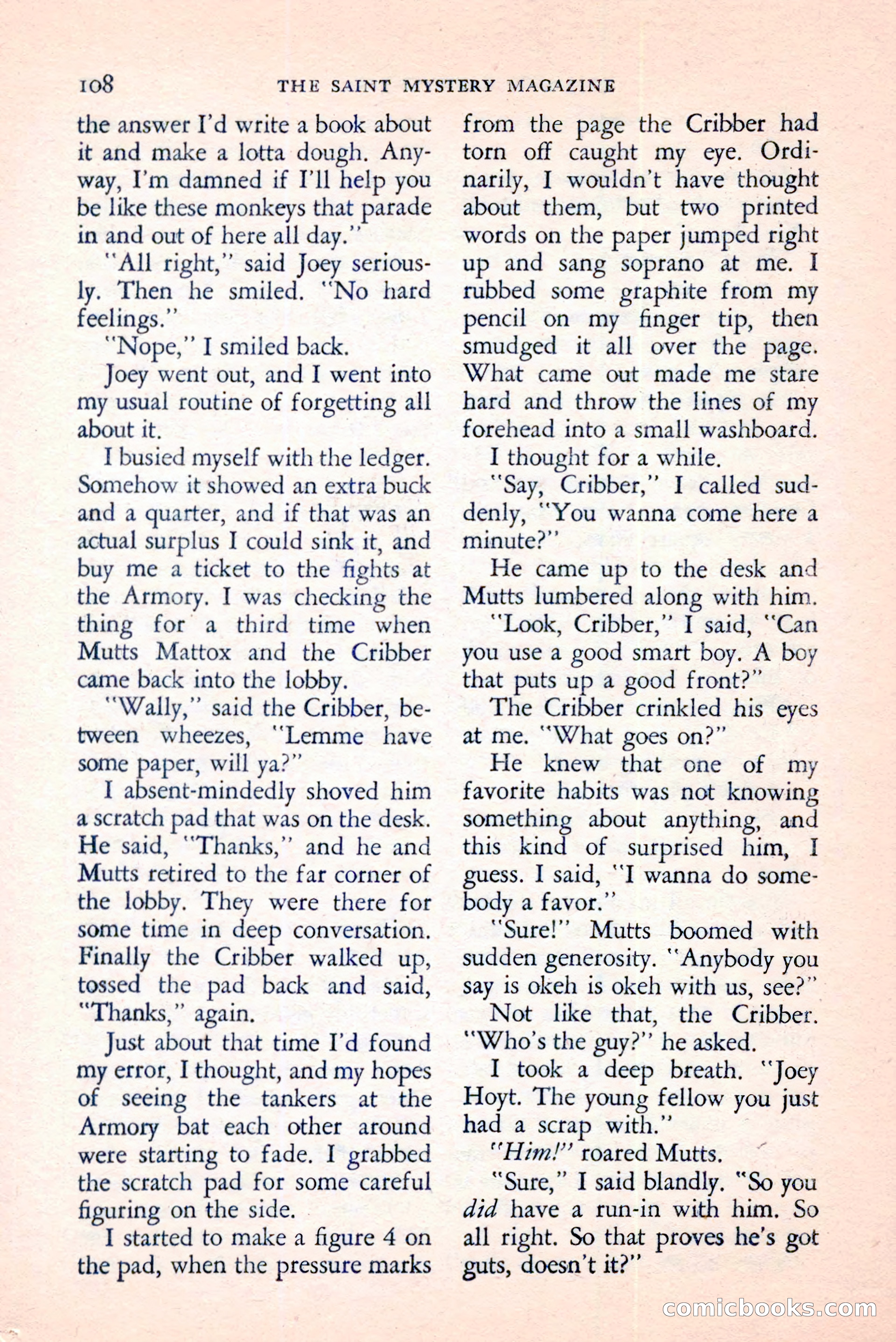 The Saint Mystery Magazine, June 1959 — page 110 of 132