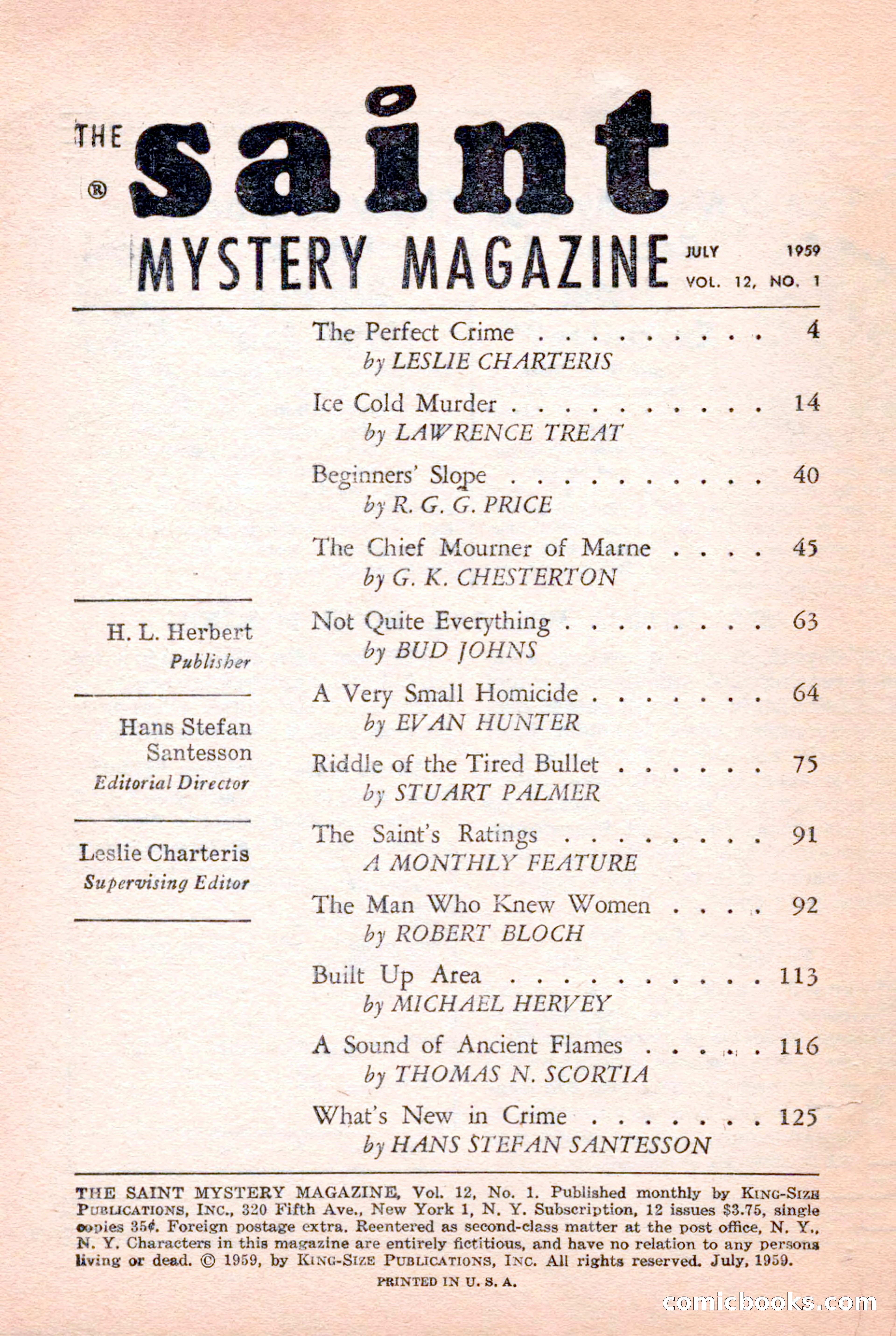The Saint Mystery Magazine — page 4 of 132