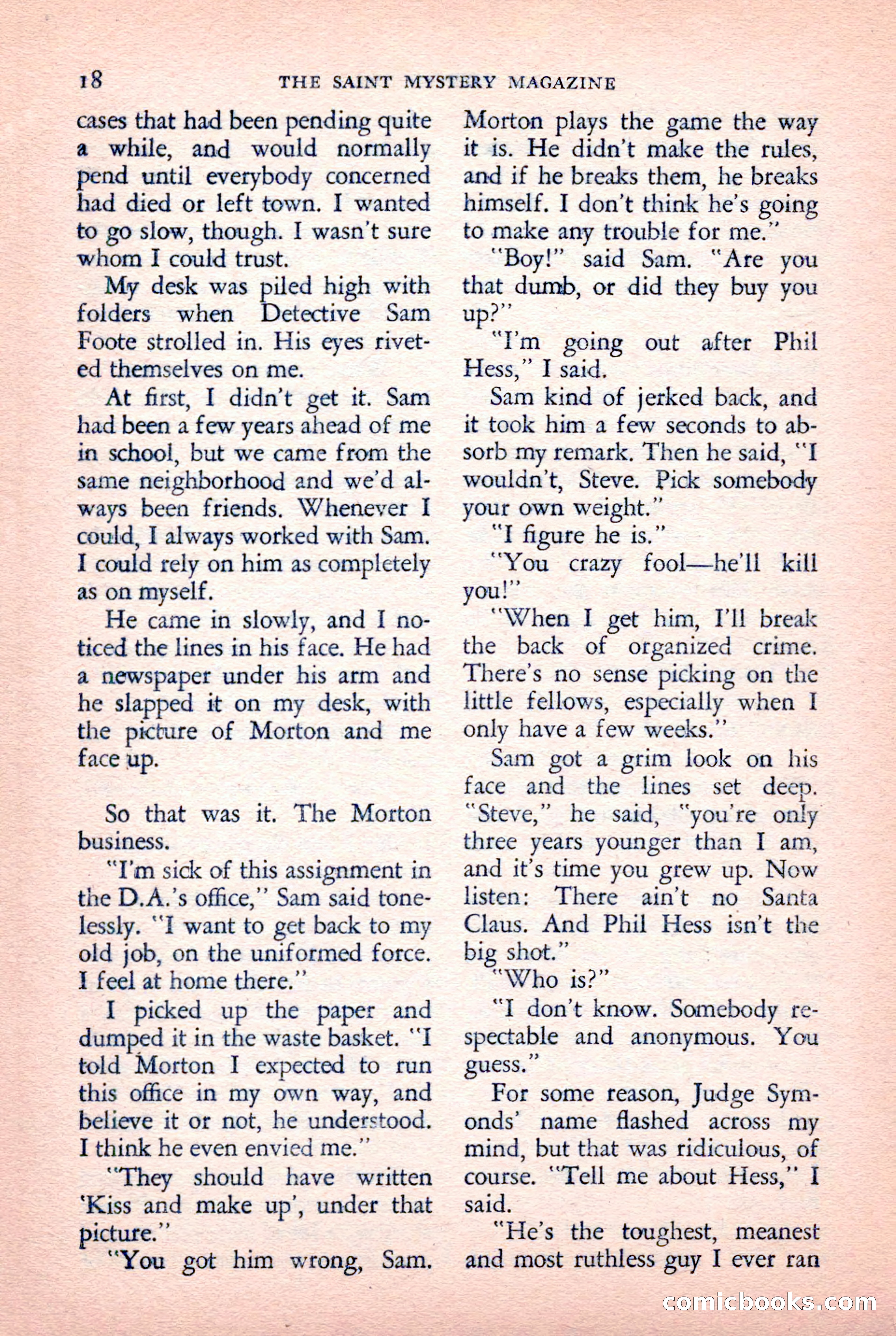 The Saint Mystery Magazine — page 20 of 132