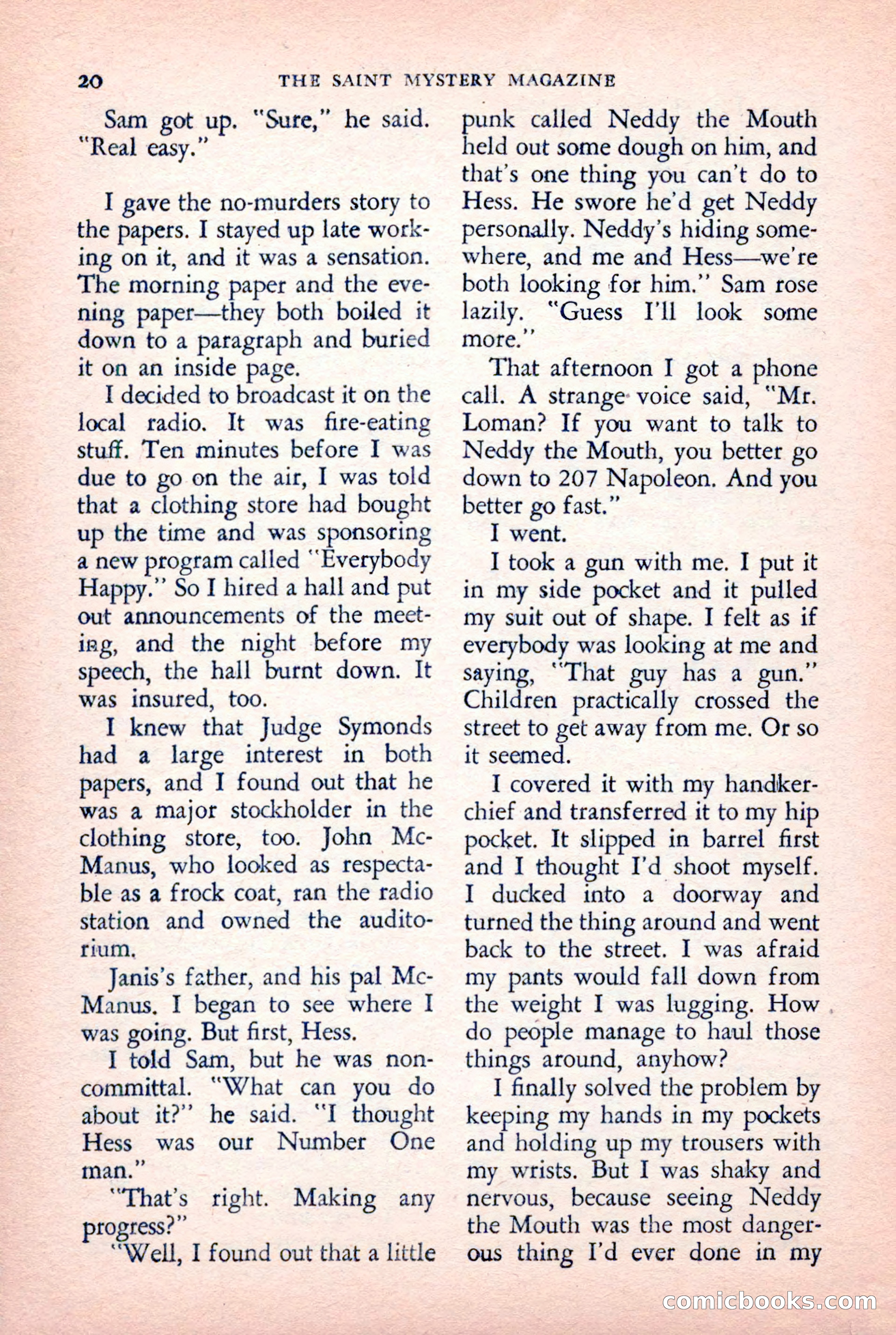 The Saint Mystery Magazine — page 22 of 132