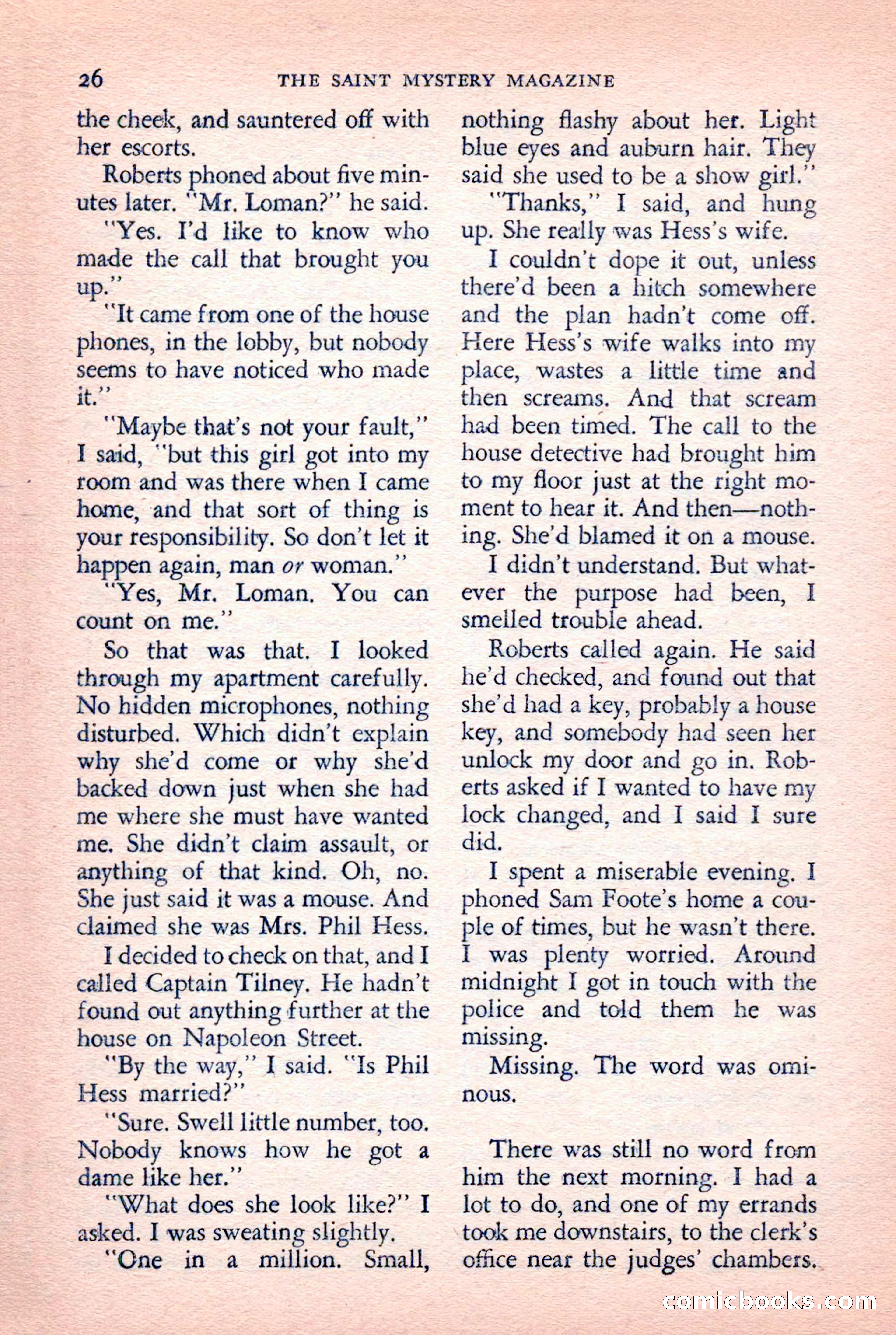 The Saint Mystery Magazine — page 28 of 132