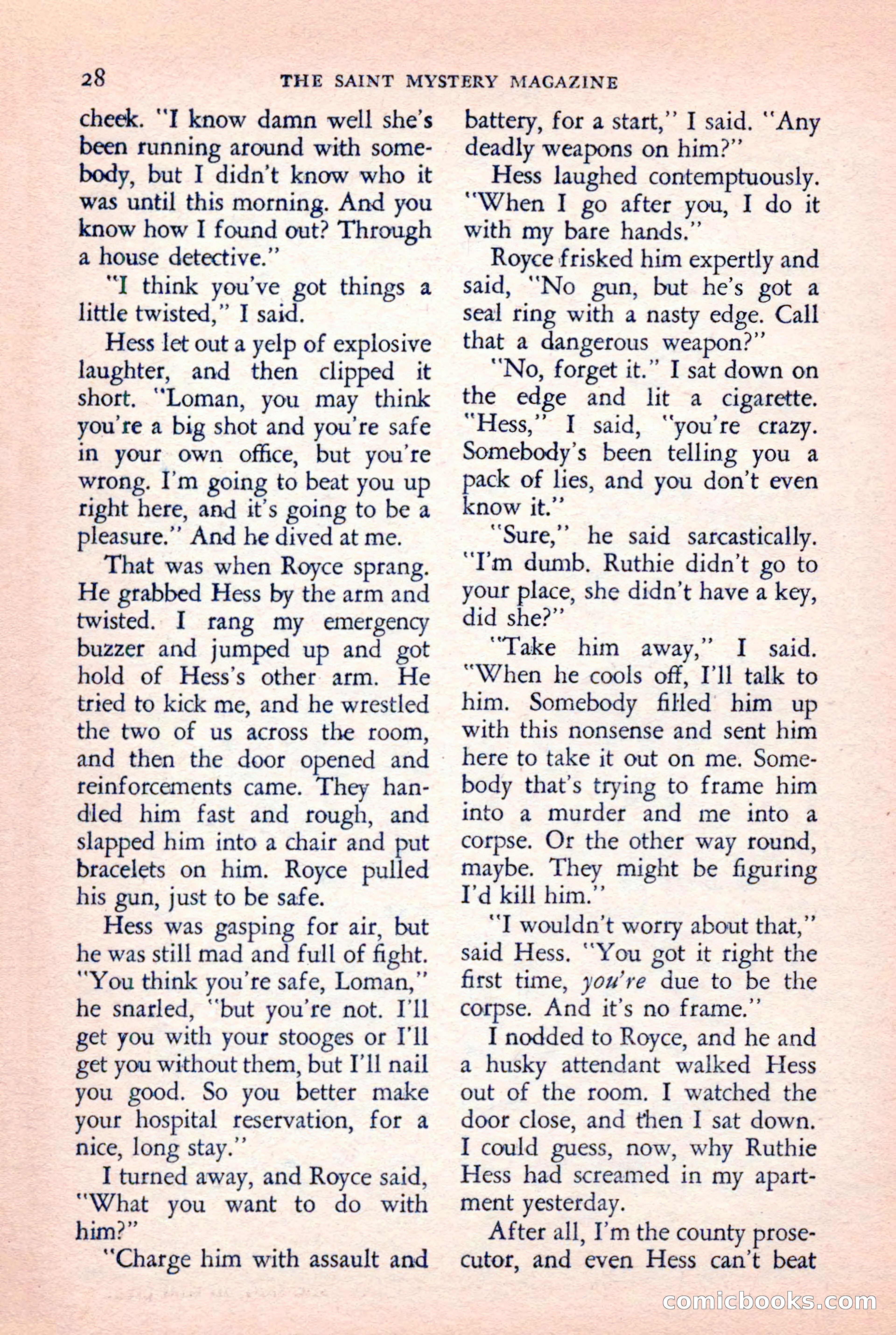 The Saint Mystery Magazine — page 30 of 132