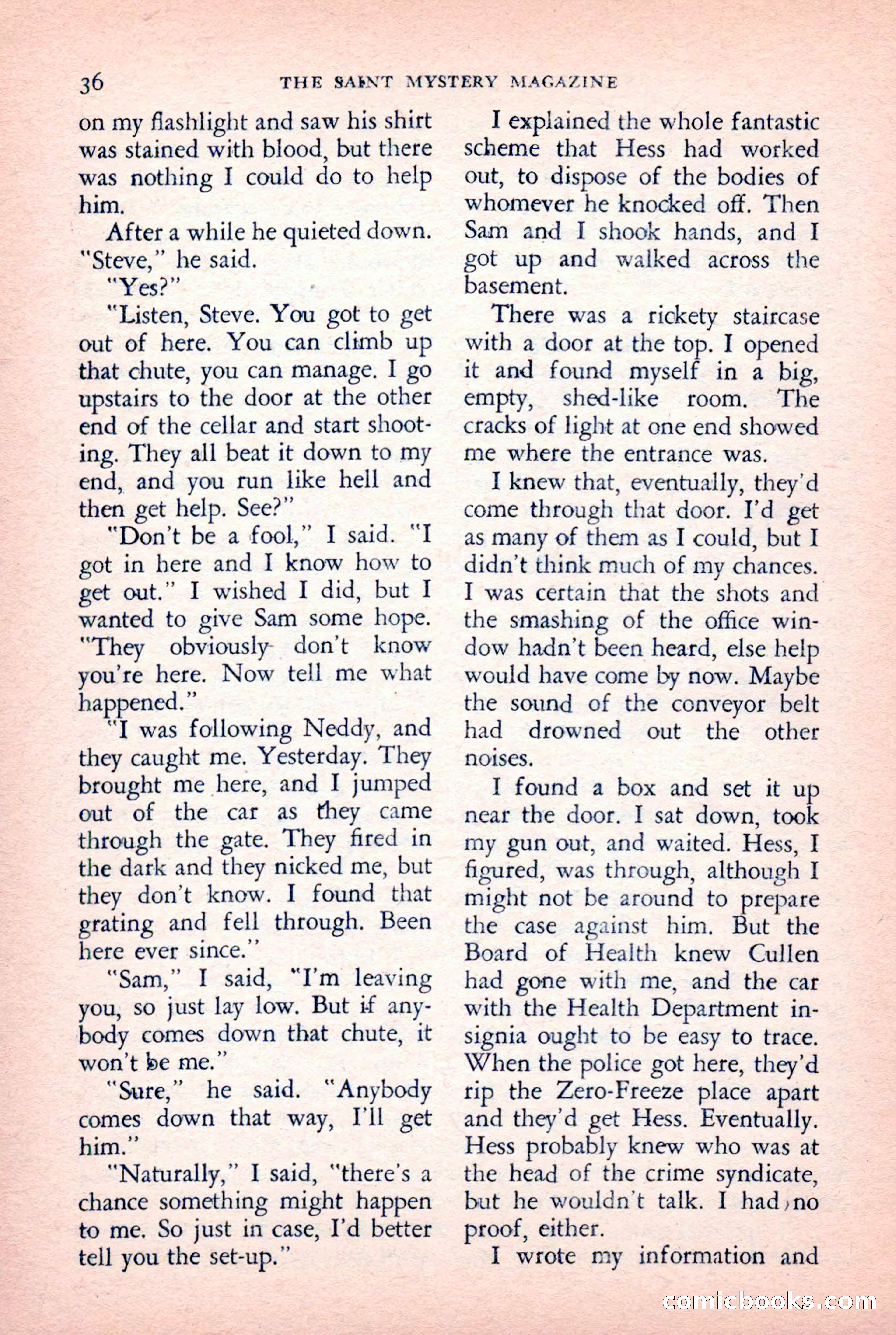 The Saint Mystery Magazine — page 38 of 132