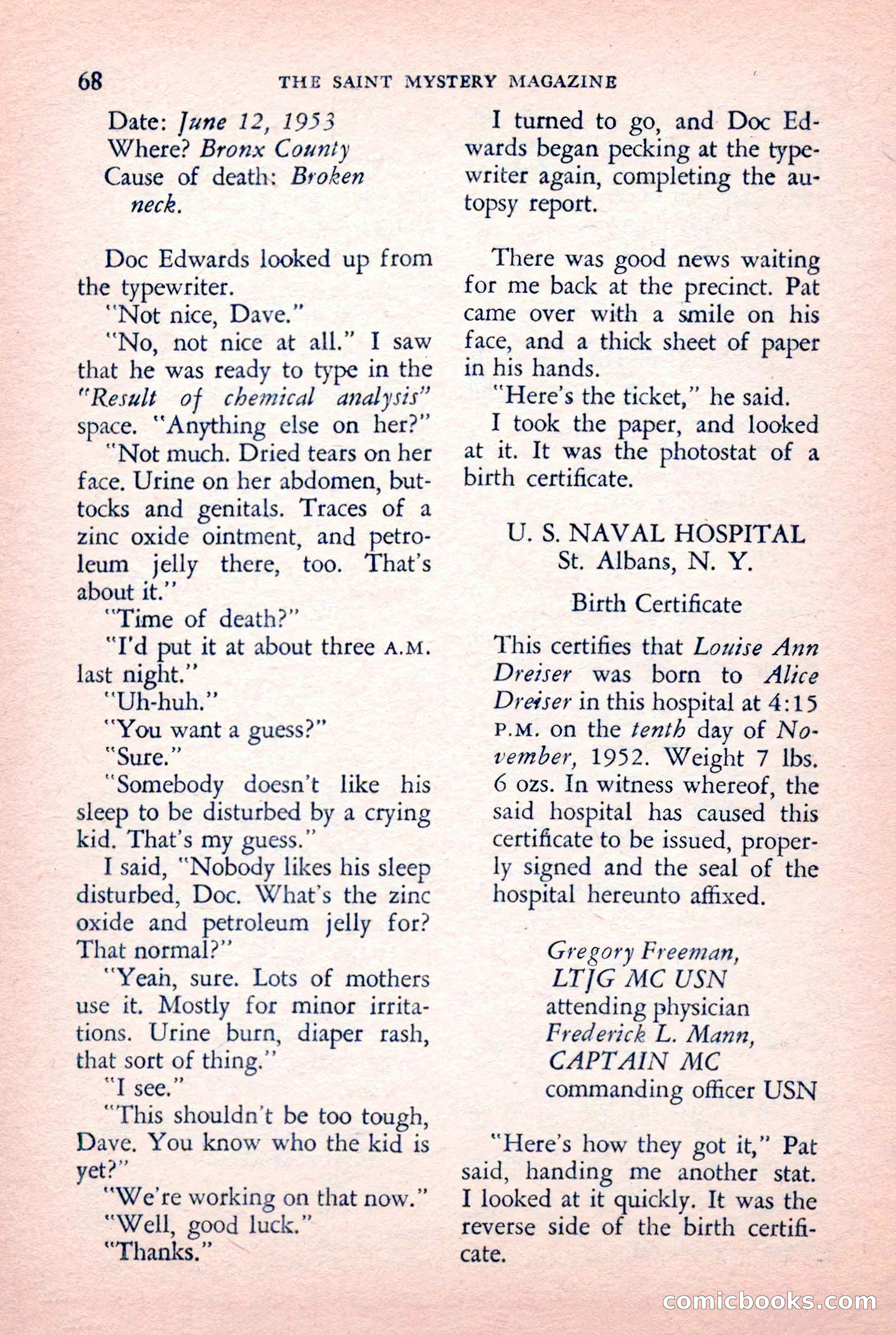 The Saint Mystery Magazine — page 70 of 132