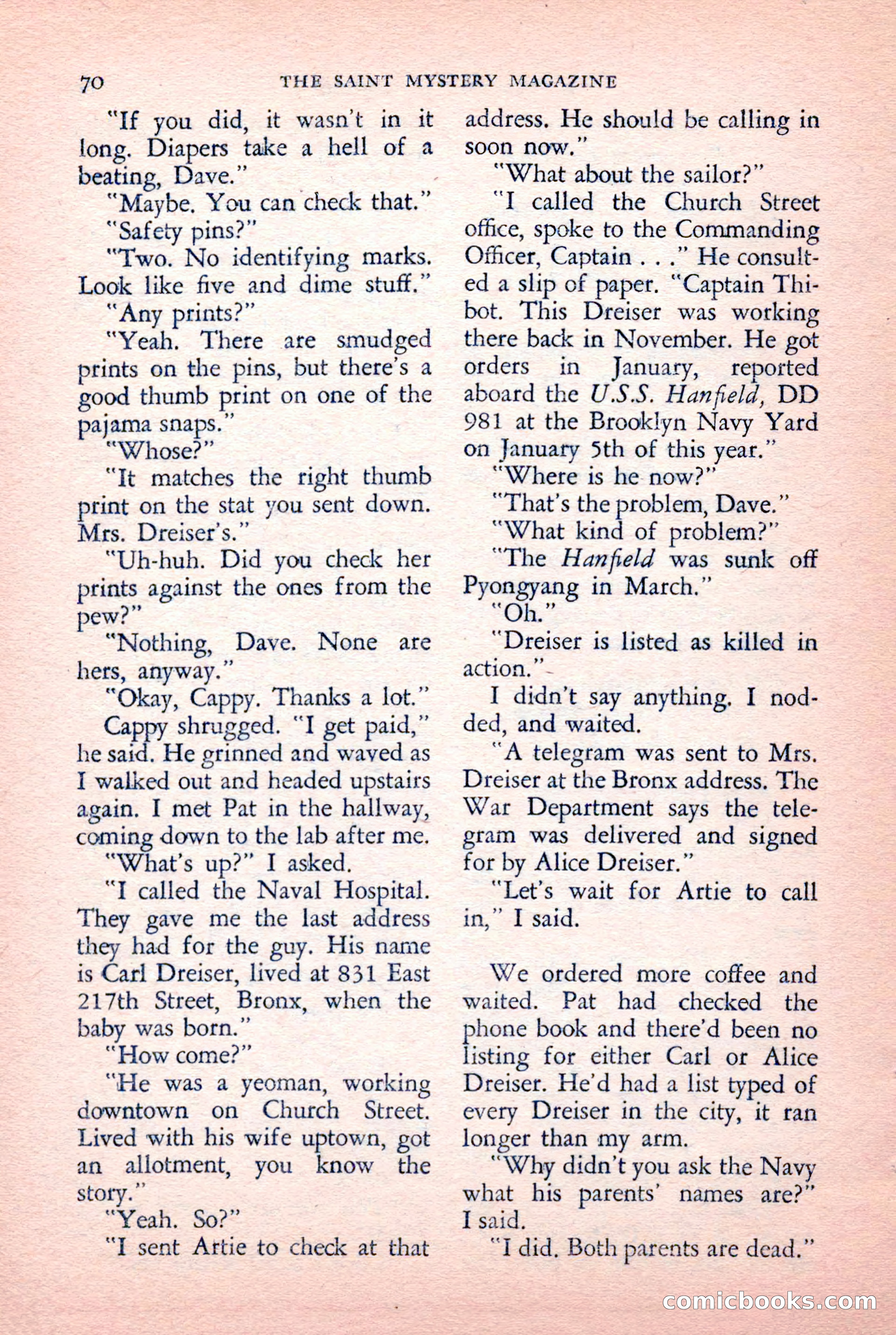 The Saint Mystery Magazine — page 72 of 132