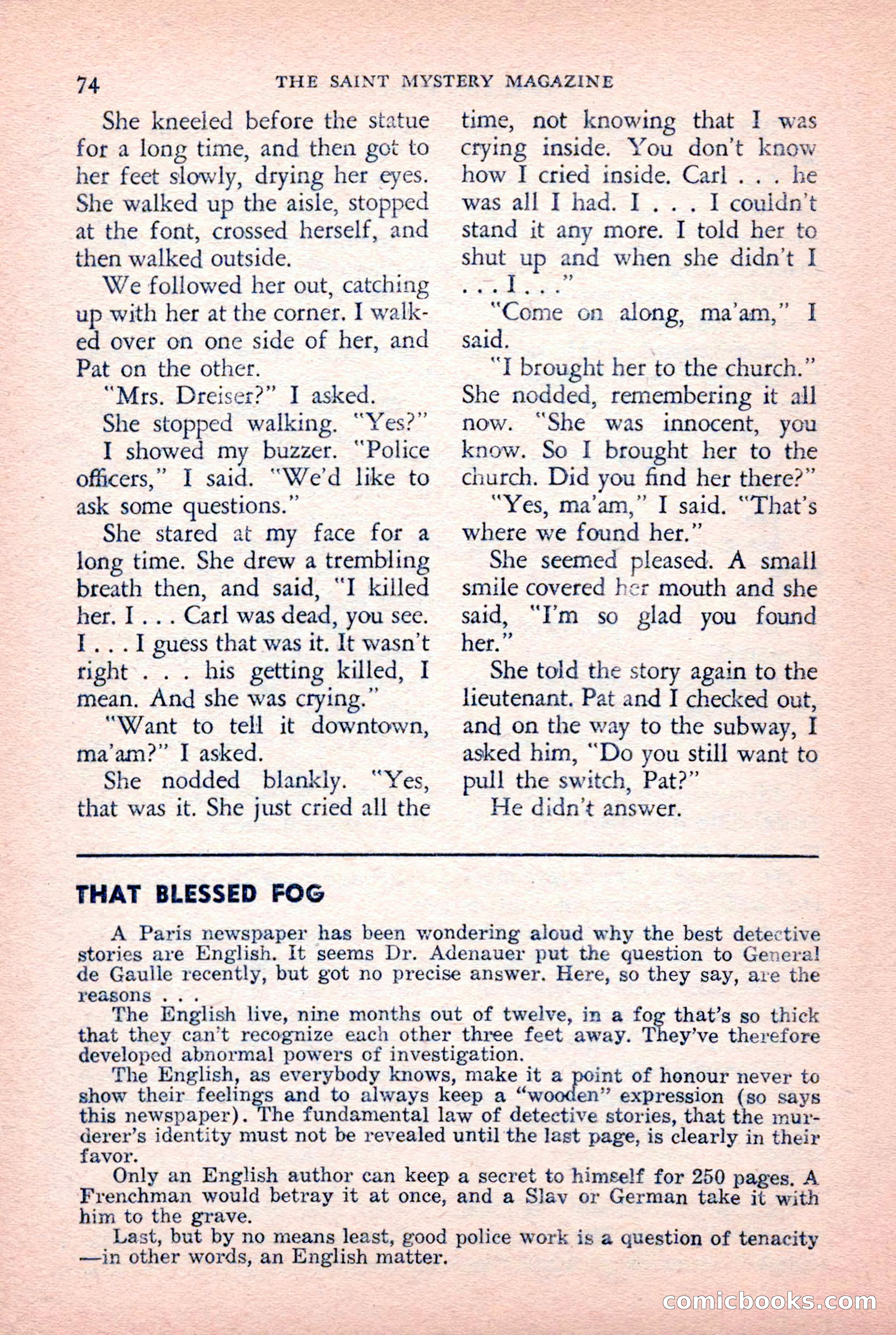 The Saint Mystery Magazine — page 76 of 132