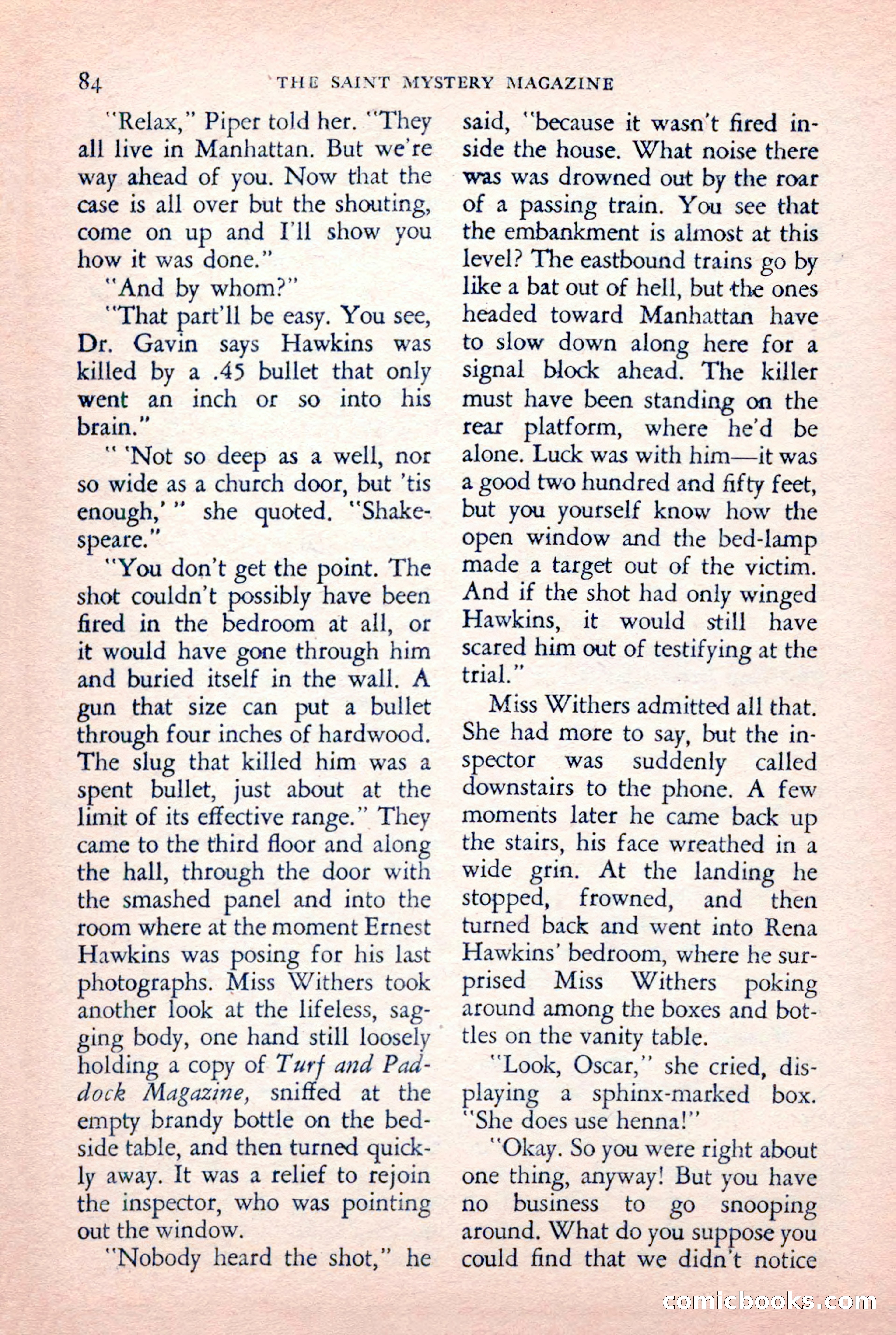 The Saint Mystery Magazine — page 86 of 132
