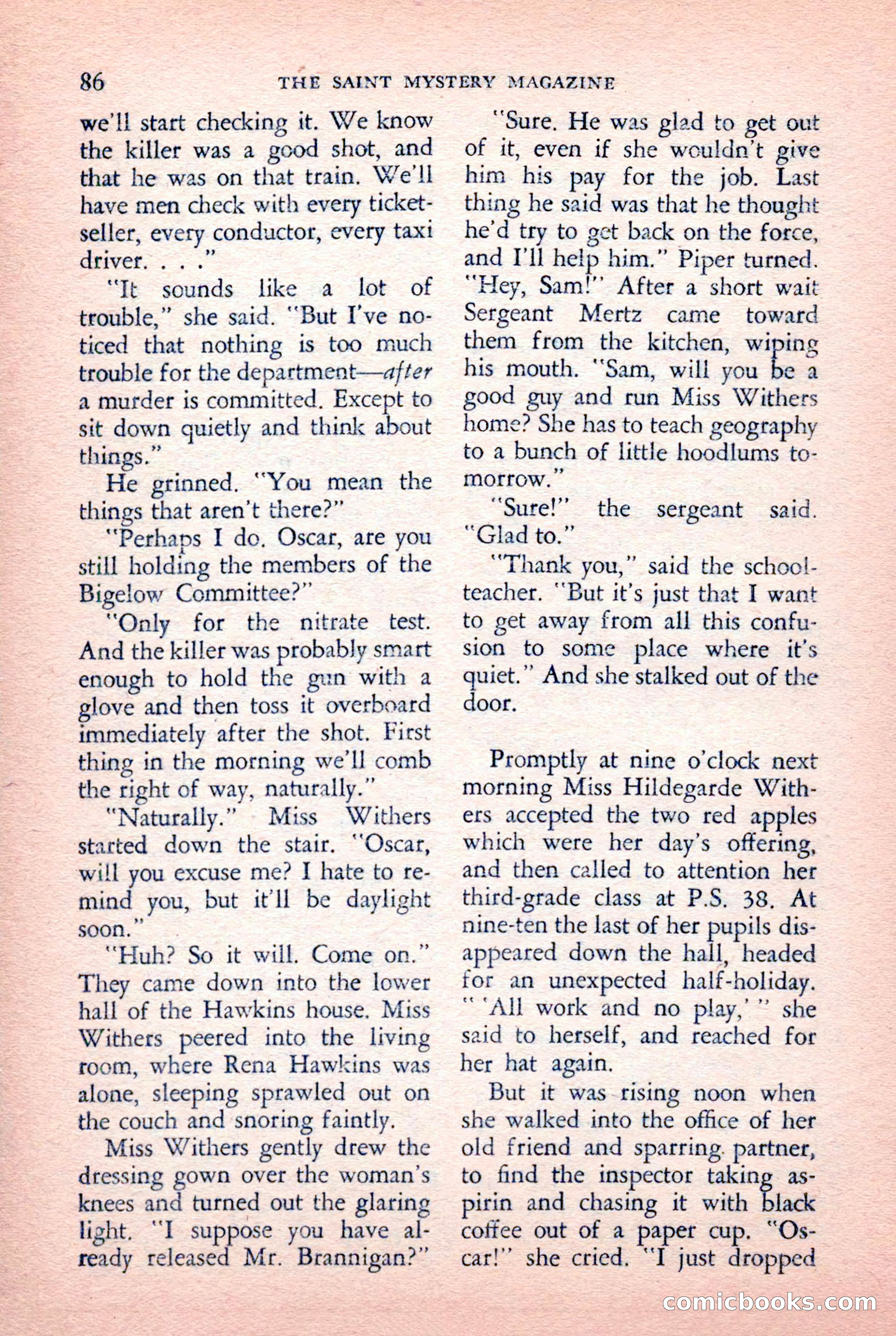 The Saint Mystery Magazine — page 88 of 132