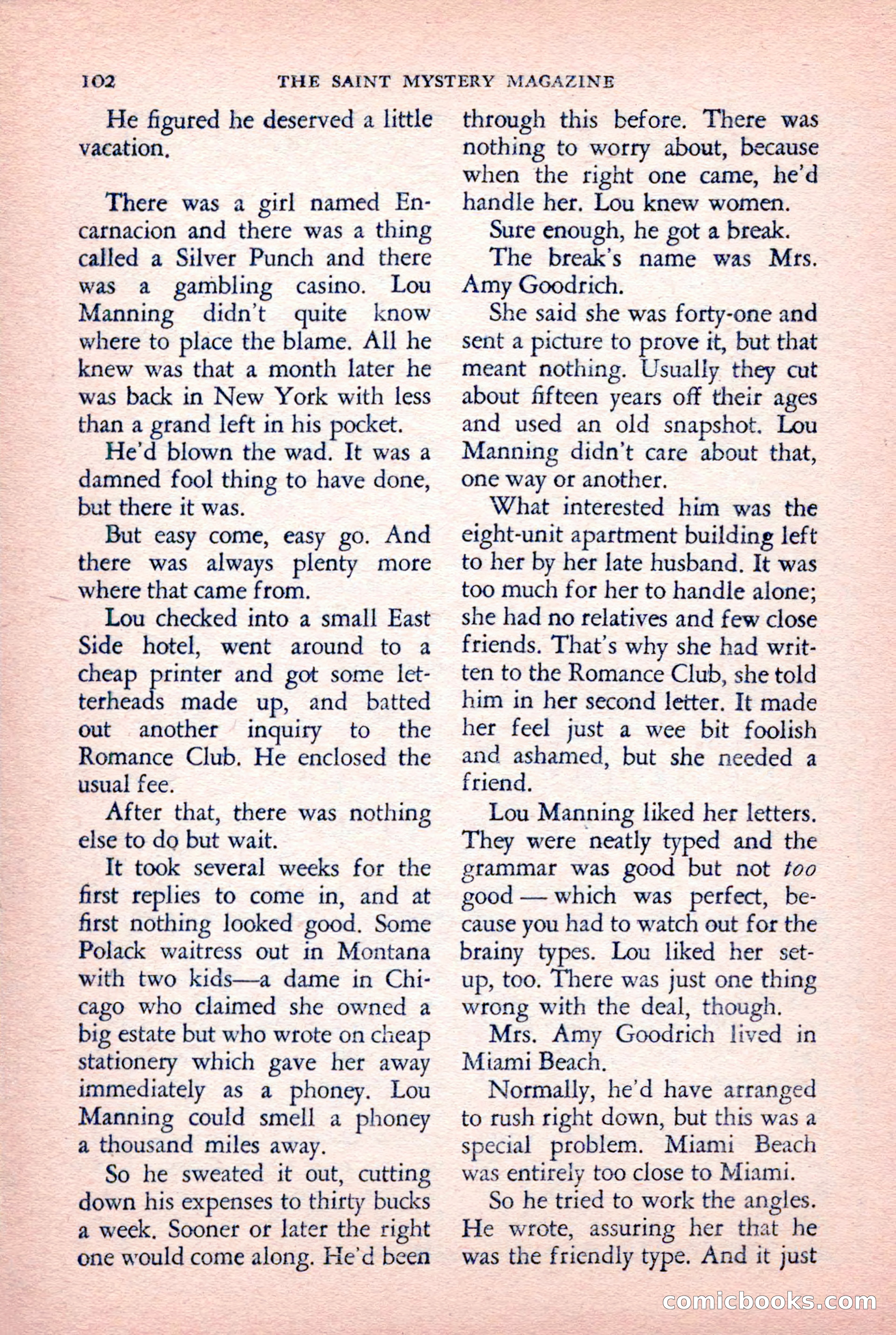 The Saint Mystery Magazine — page 104 of 132