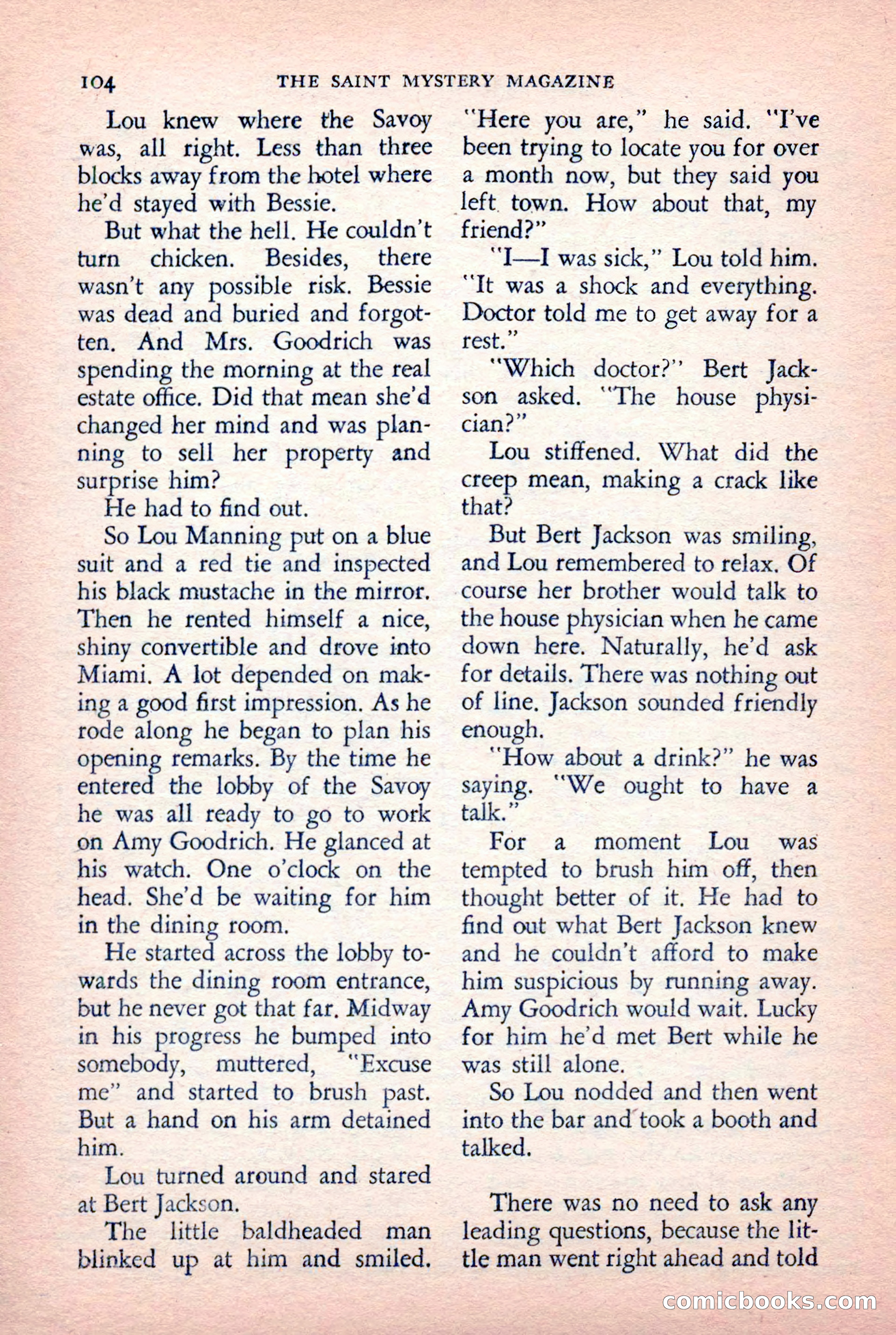 The Saint Mystery Magazine — page 106 of 132