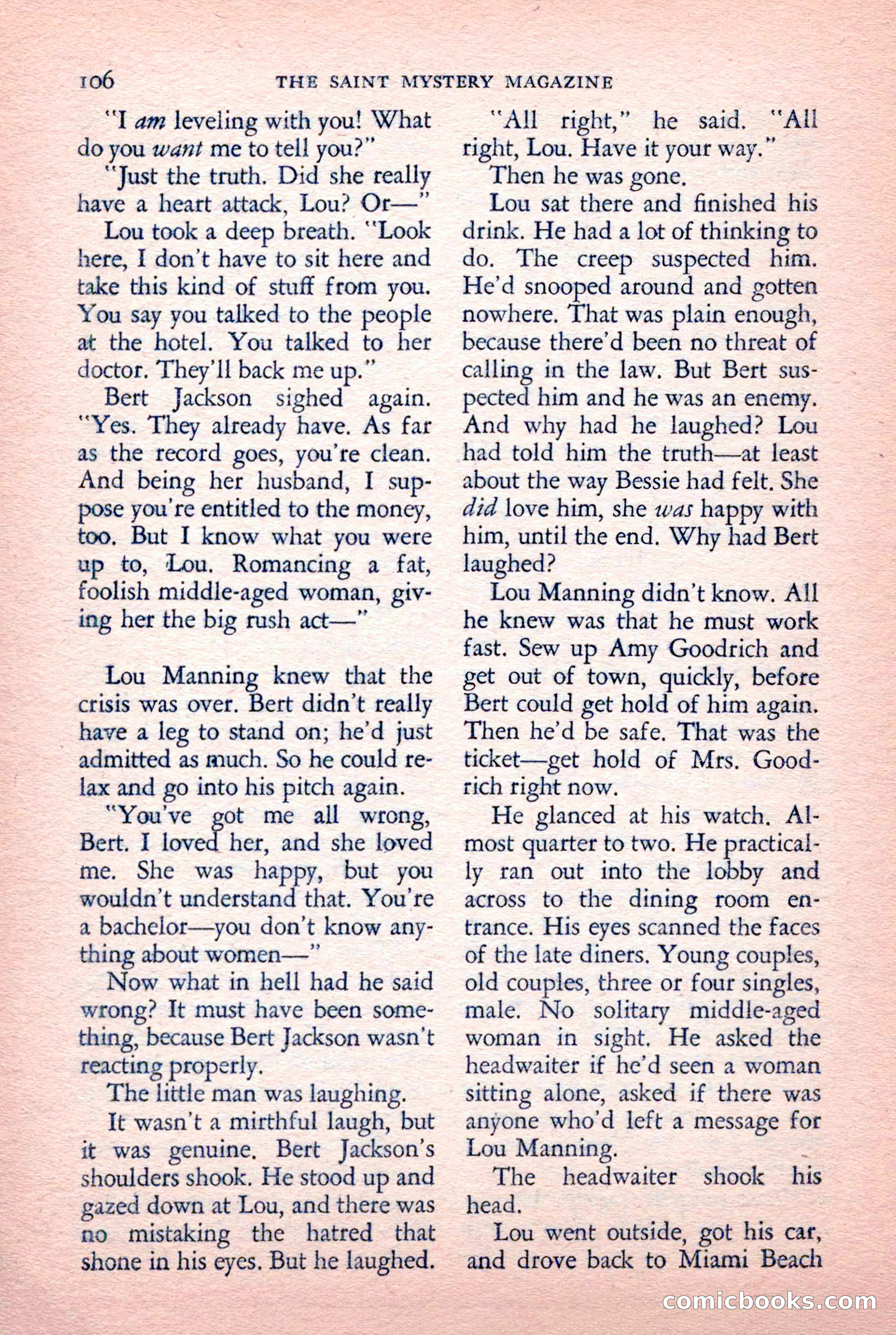 The Saint Mystery Magazine — page 108 of 132