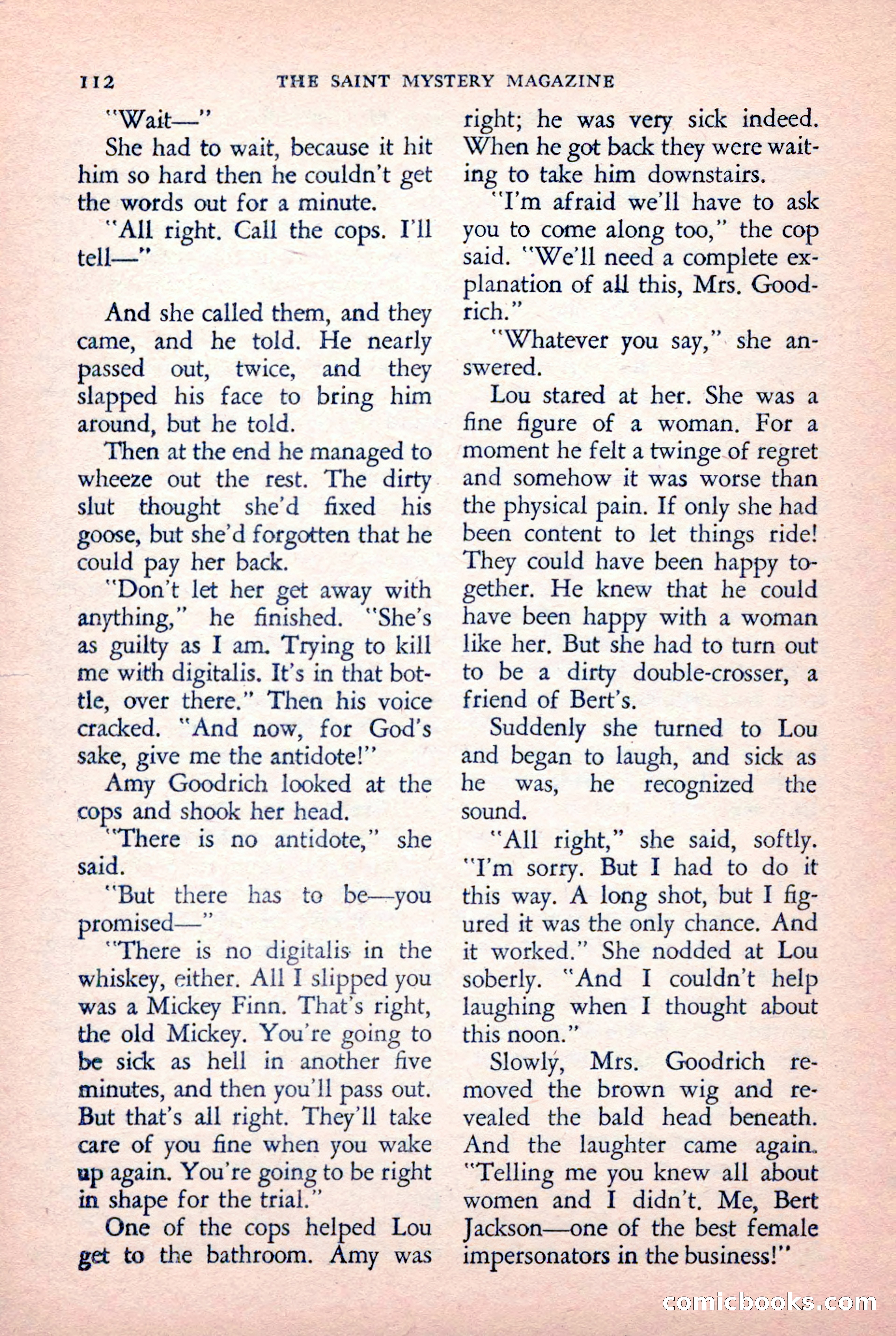 The Saint Mystery Magazine — page 114 of 132