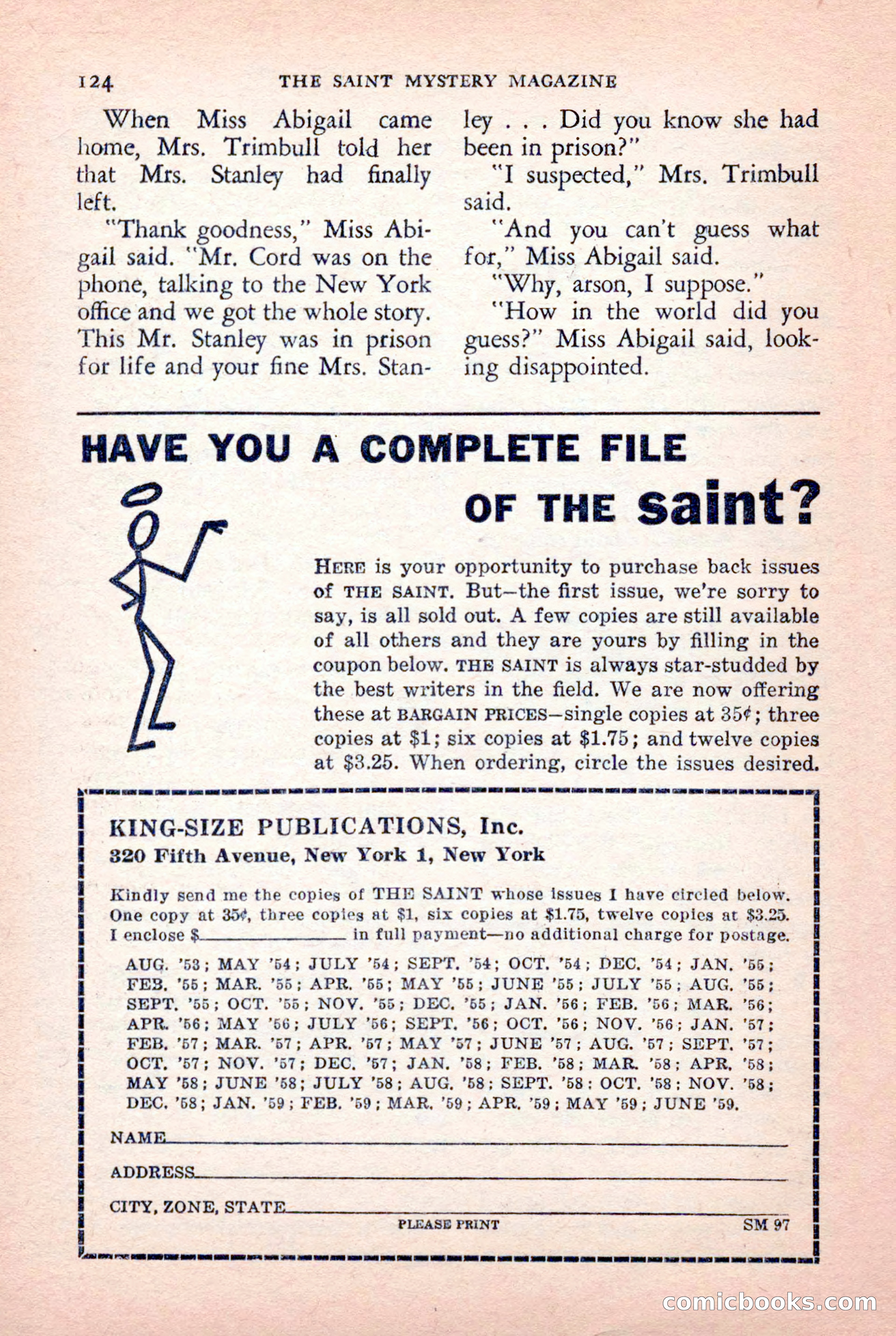 The Saint Mystery Magazine — page 126 of 132