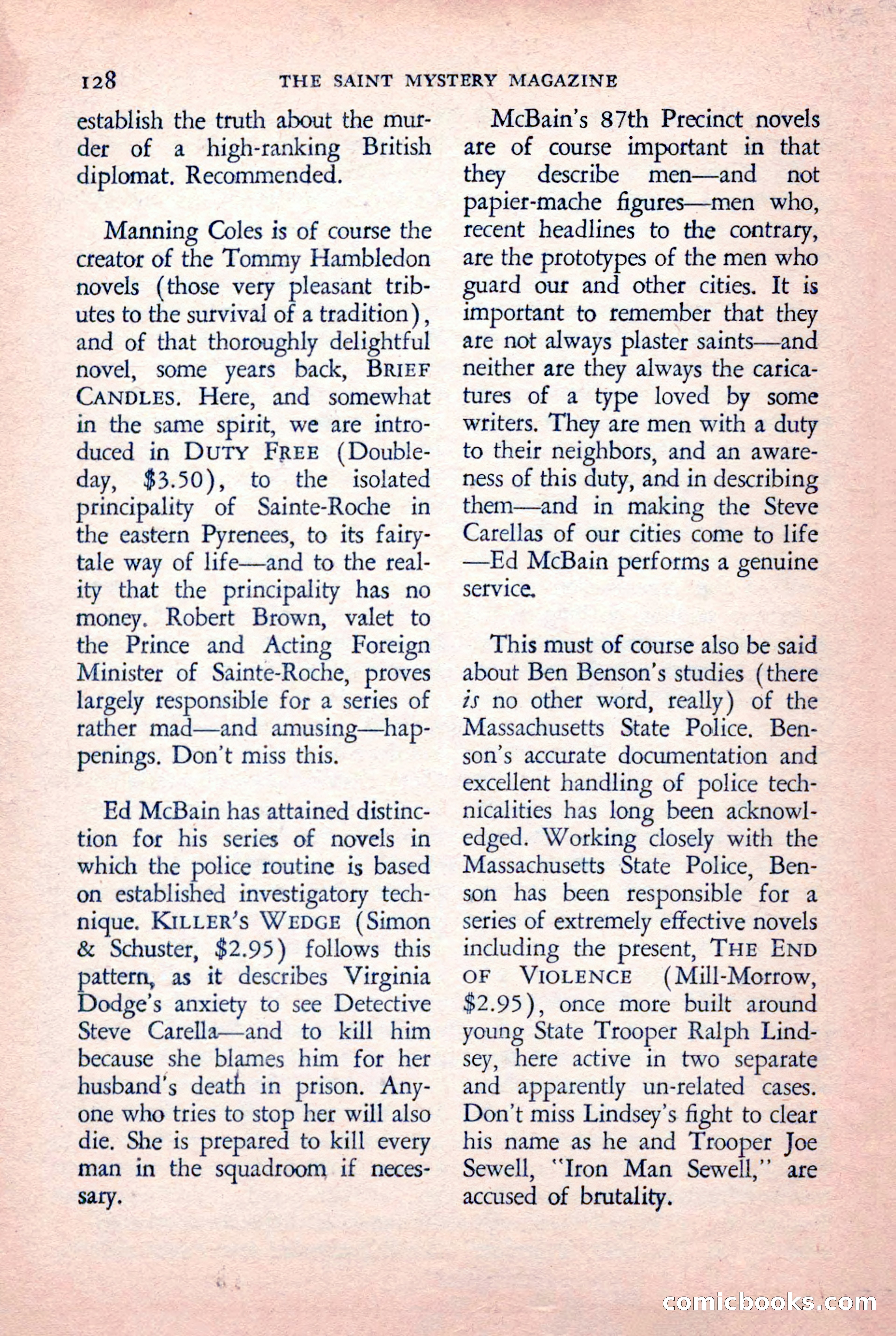 The Saint Mystery Magazine — page 130 of 132