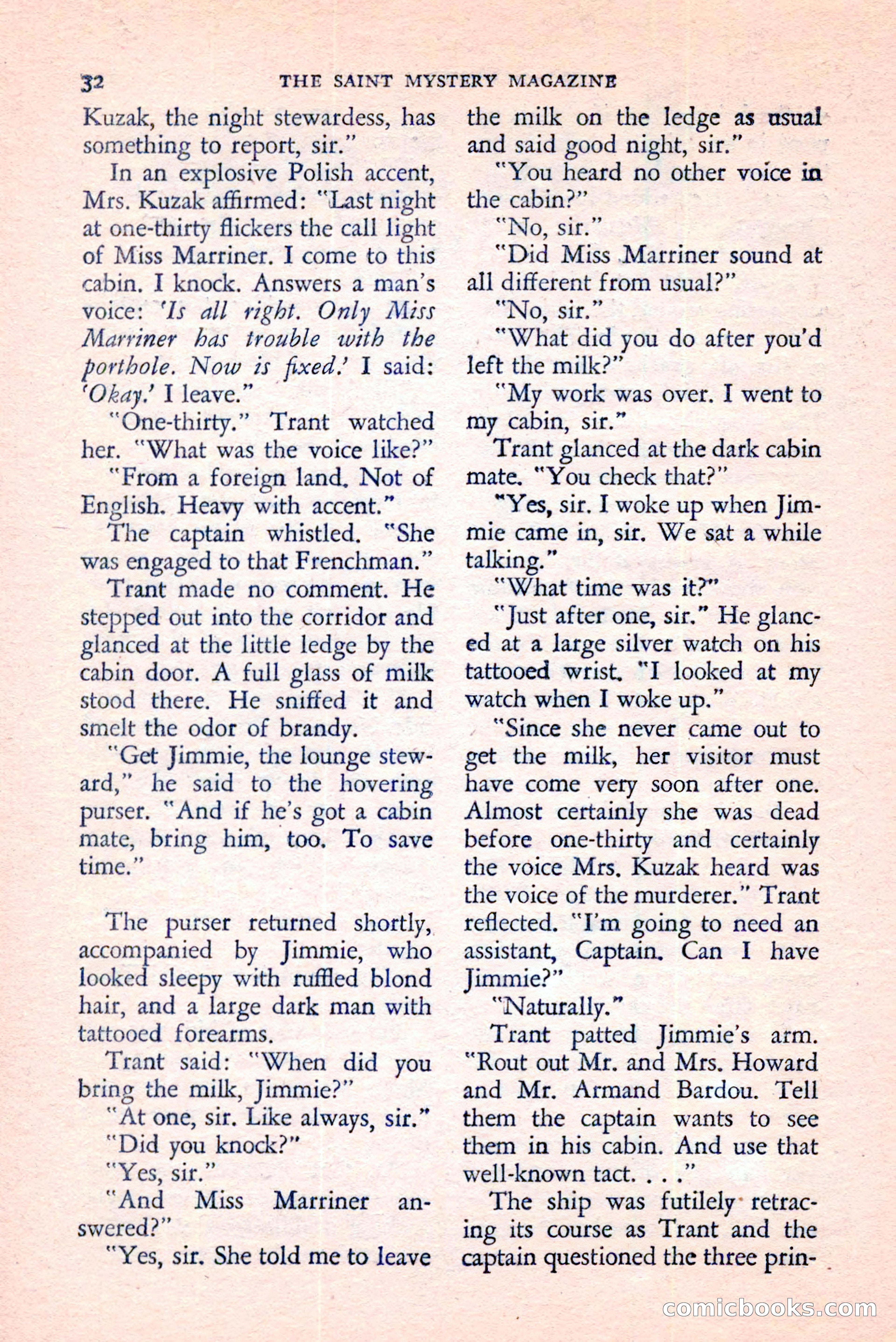 The Saint Mystery Magazine, August 1959 — page 34 of 132