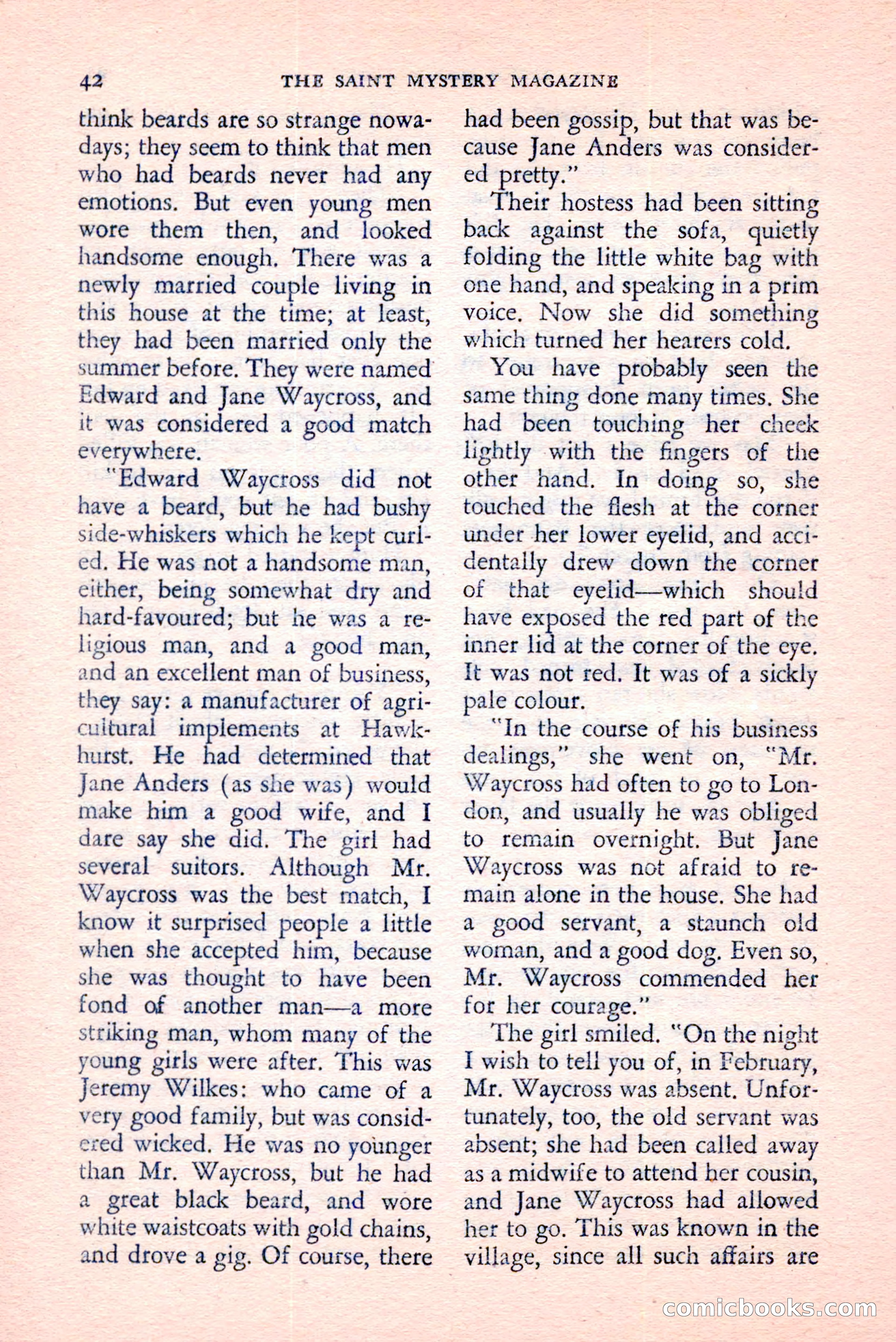 The Saint Mystery Magazine, August 1959 — page 44 of 132