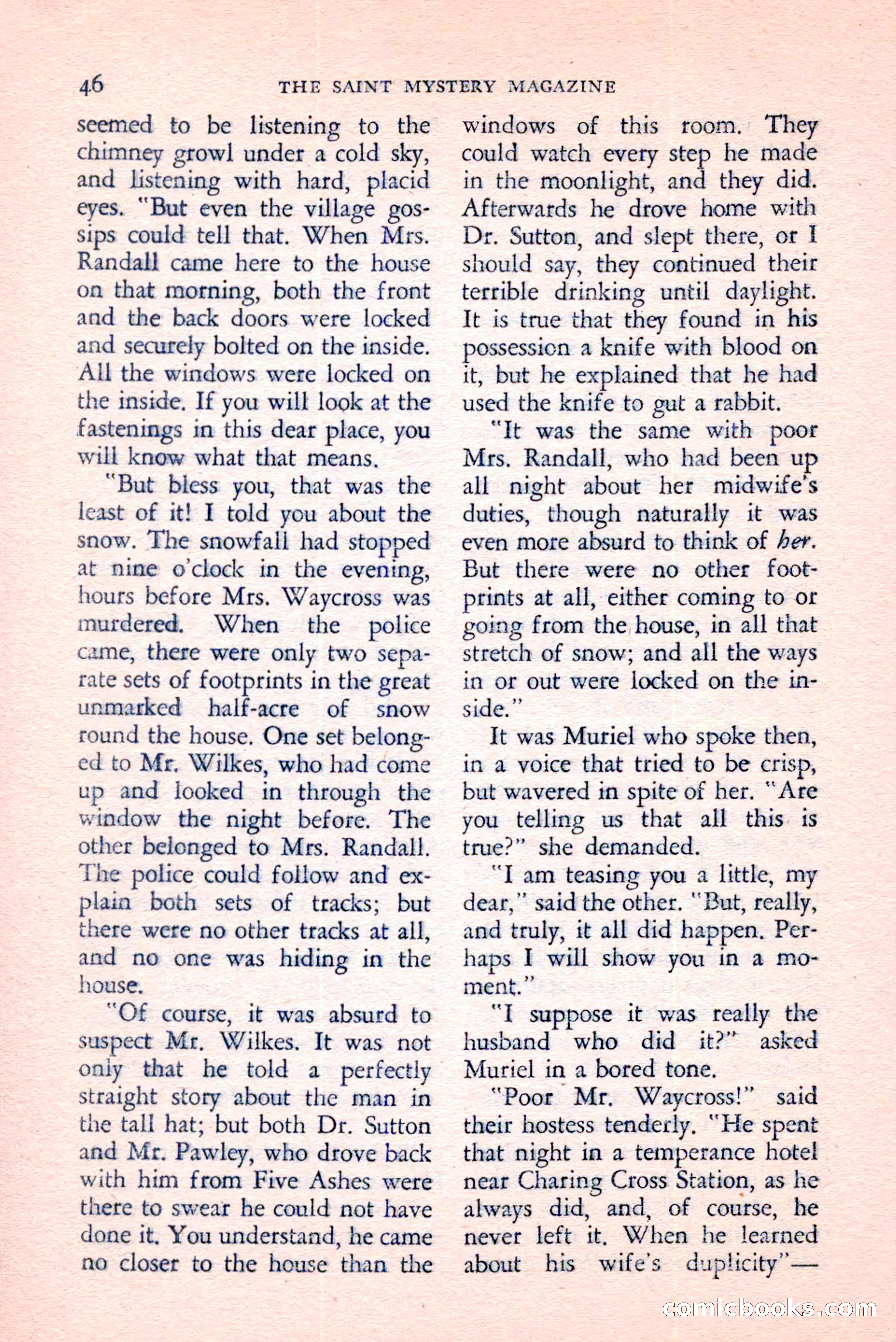 The Saint Mystery Magazine, August 1959 — page 48 of 132