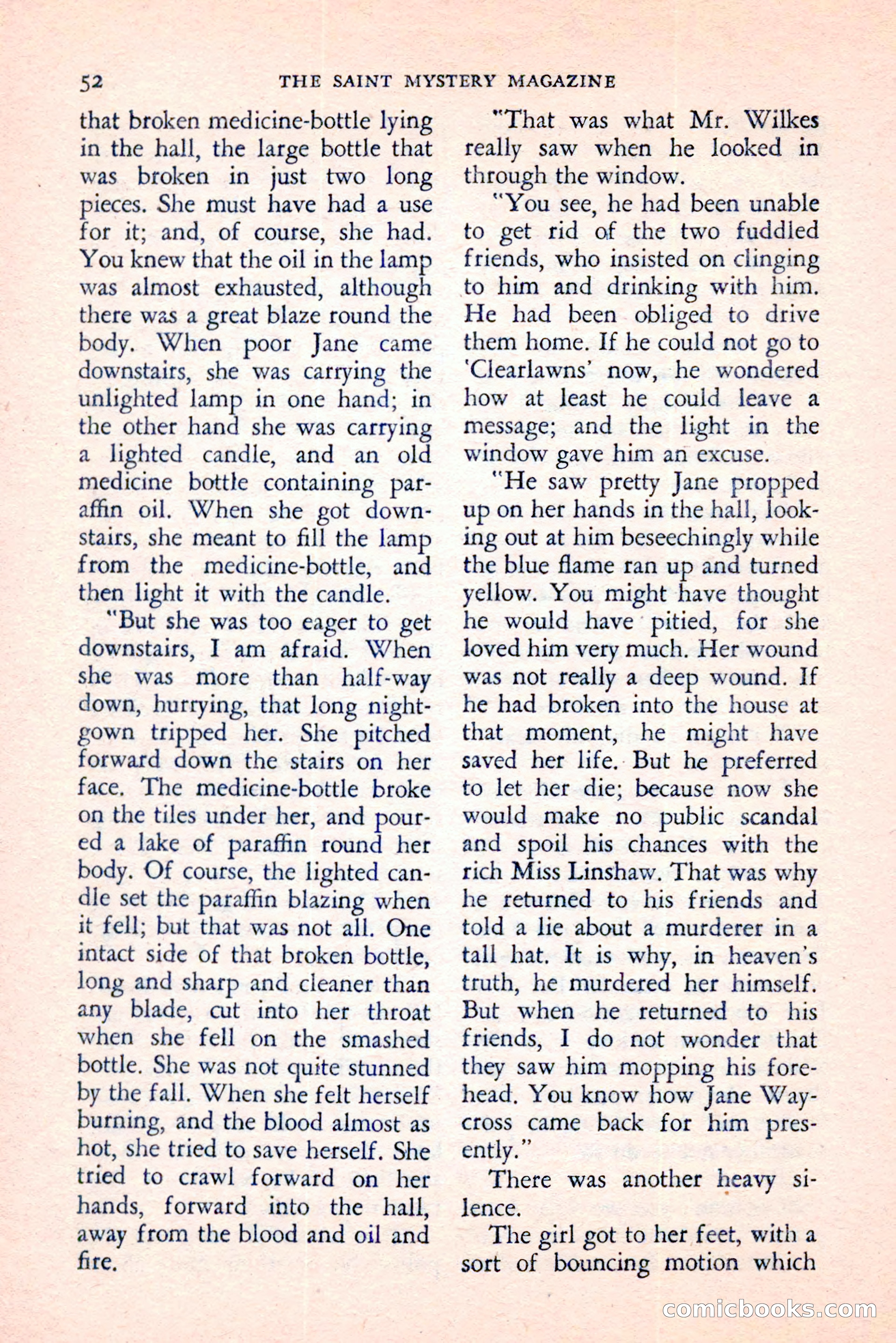 The Saint Mystery Magazine, August 1959 — page 54 of 132