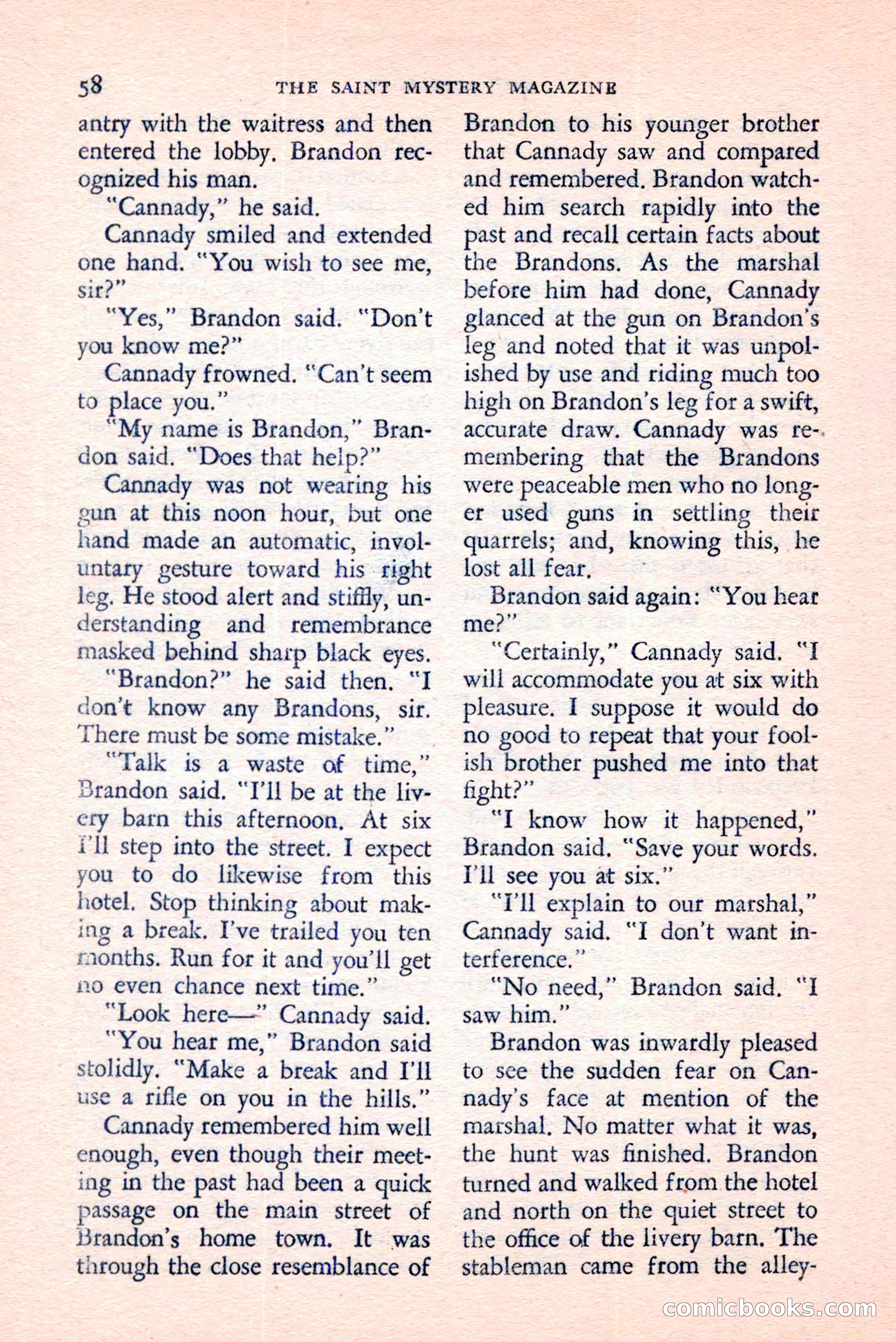The Saint Mystery Magazine, August 1959 — page 60 of 132