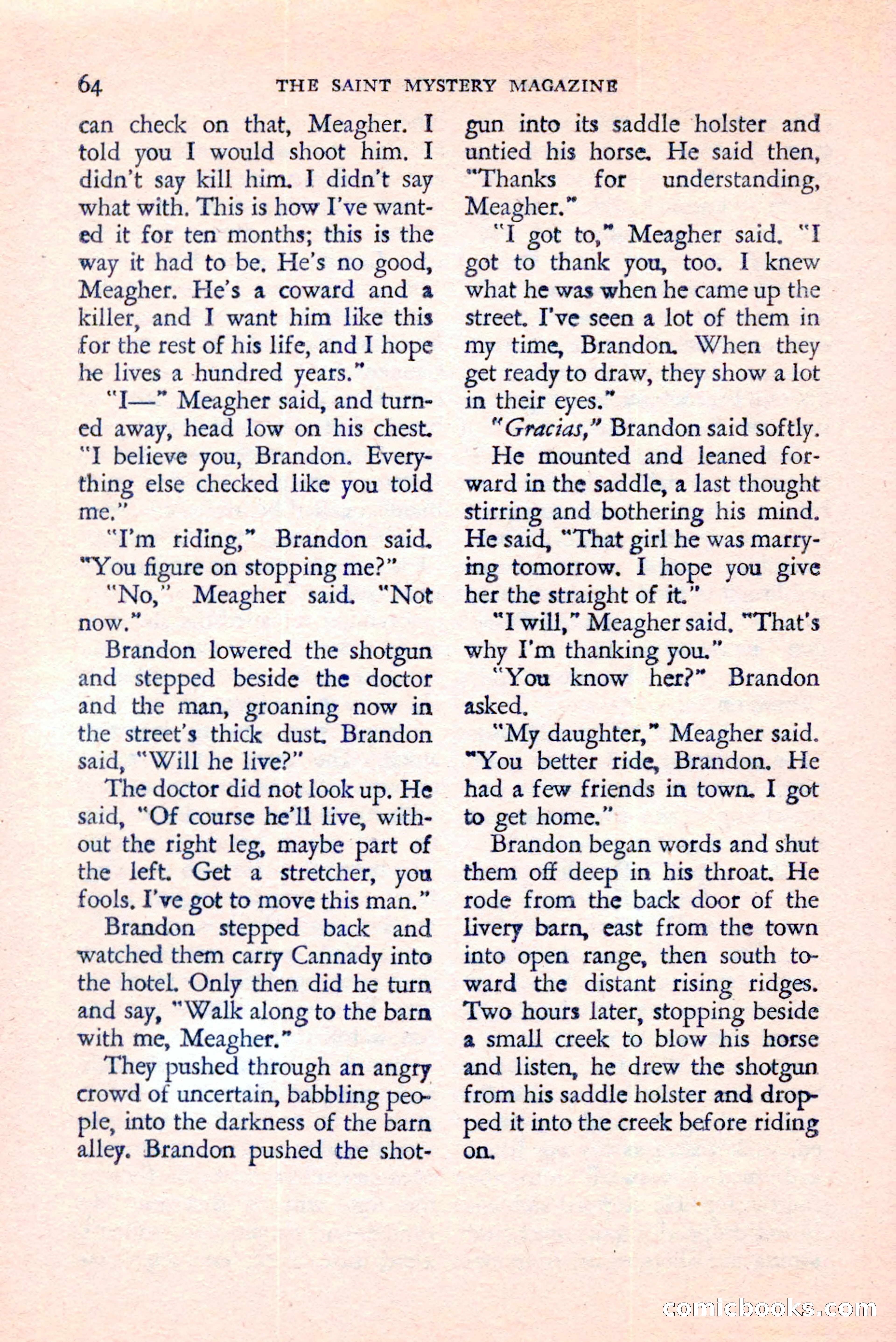 The Saint Mystery Magazine, August 1959 — page 66 of 132
