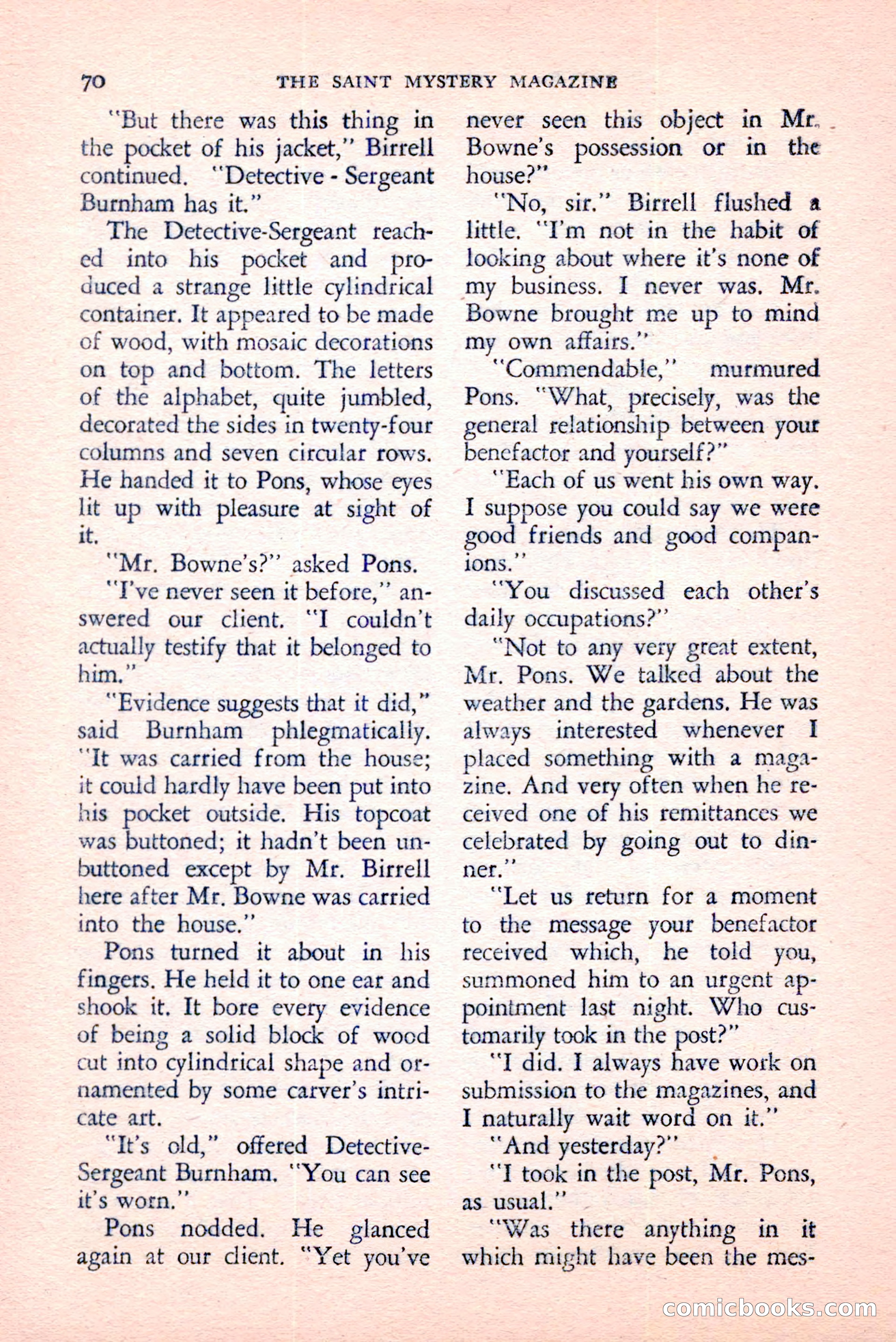 The Saint Mystery Magazine, August 1959 — page 72 of 132