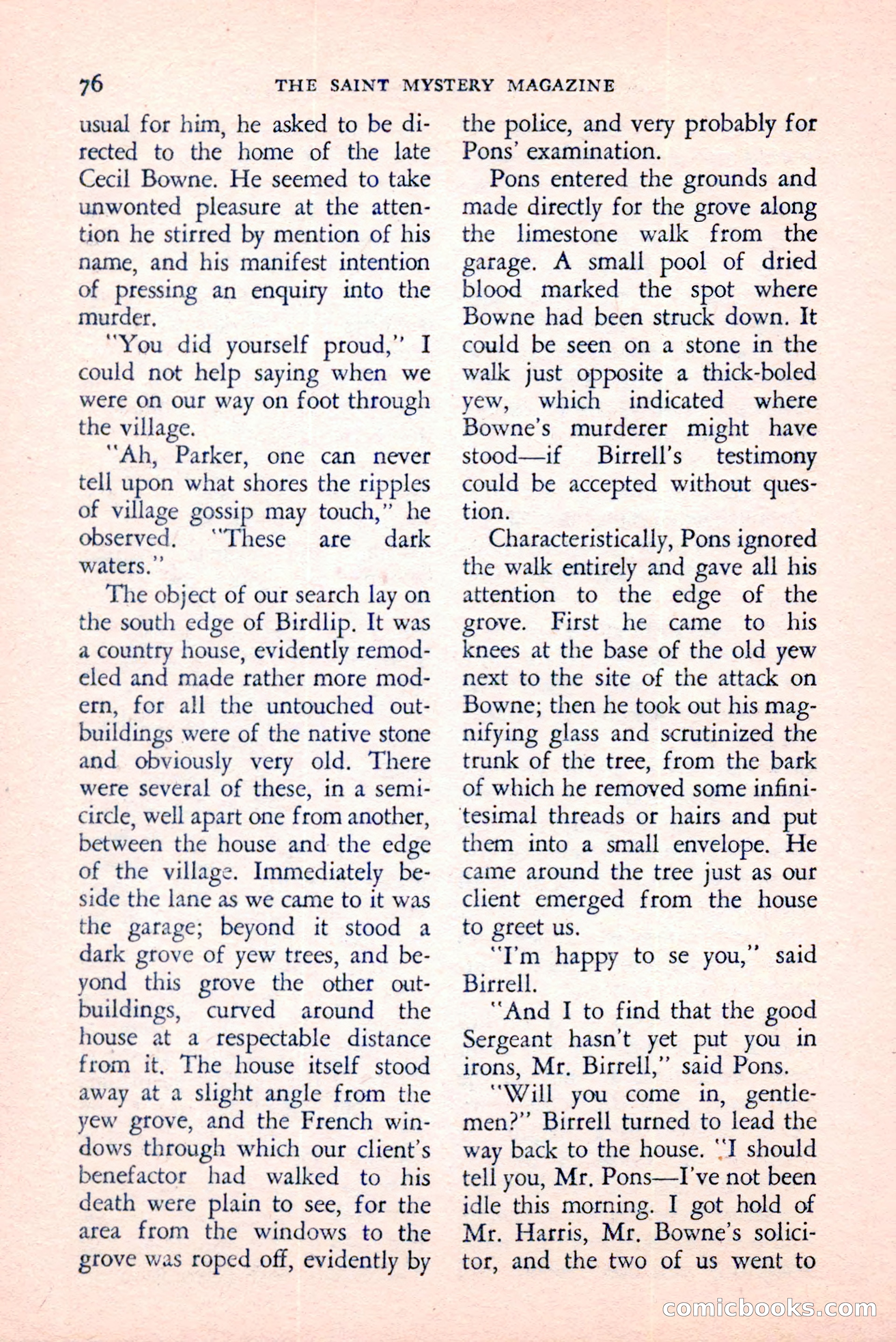 The Saint Mystery Magazine, August 1959 — page 78 of 132