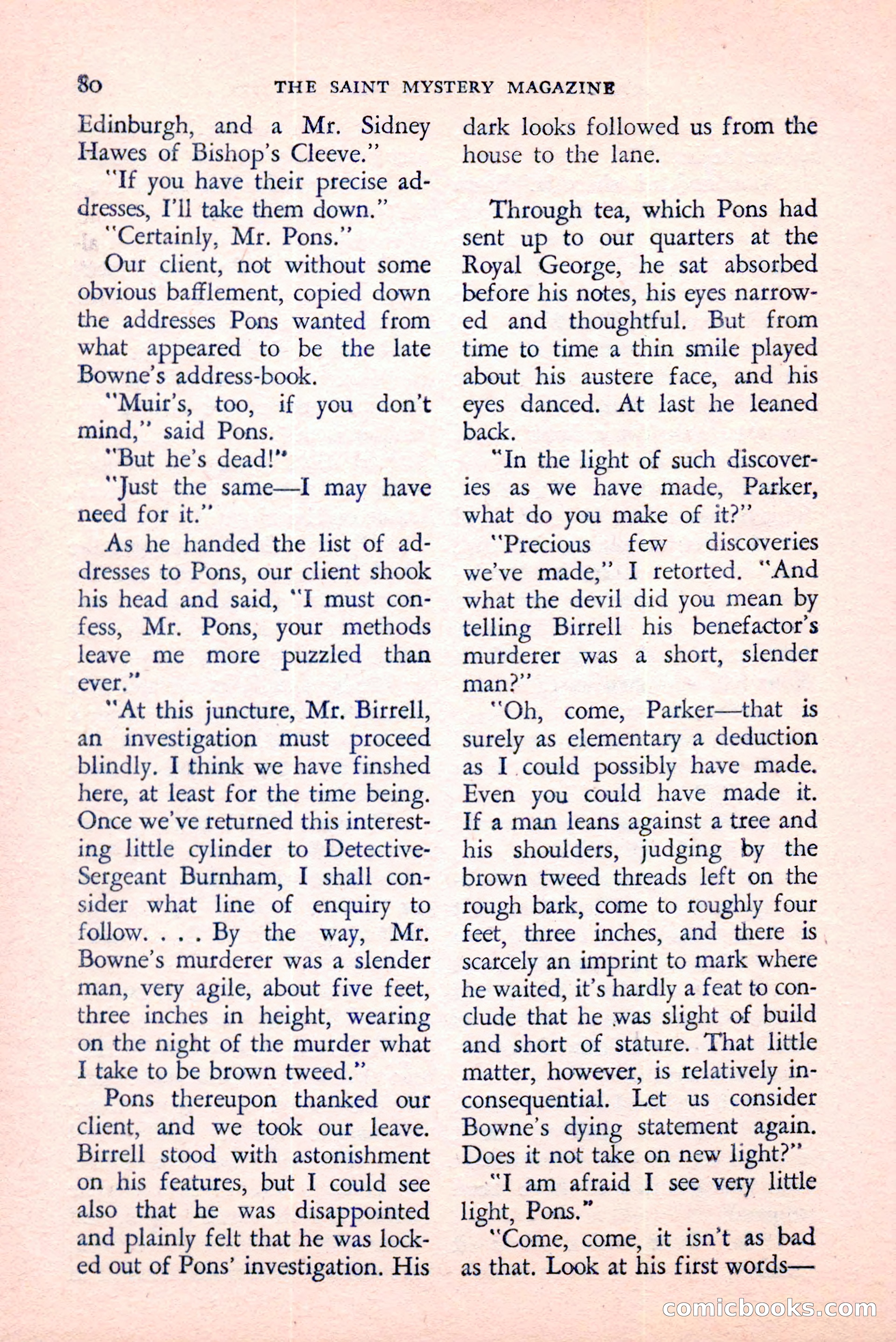 The Saint Mystery Magazine, August 1959 — page 82 of 132