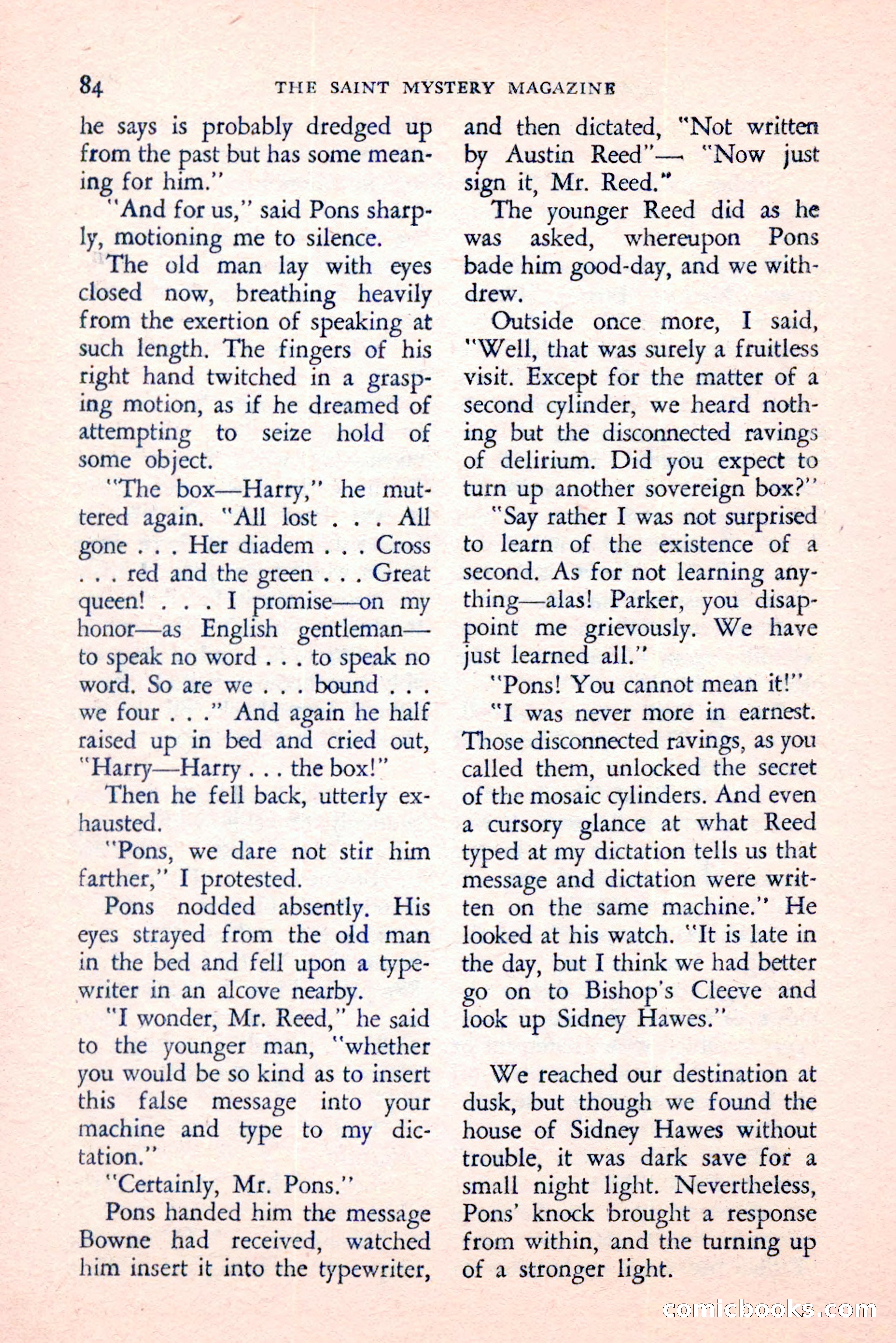 The Saint Mystery Magazine, August 1959 — page 86 of 132
