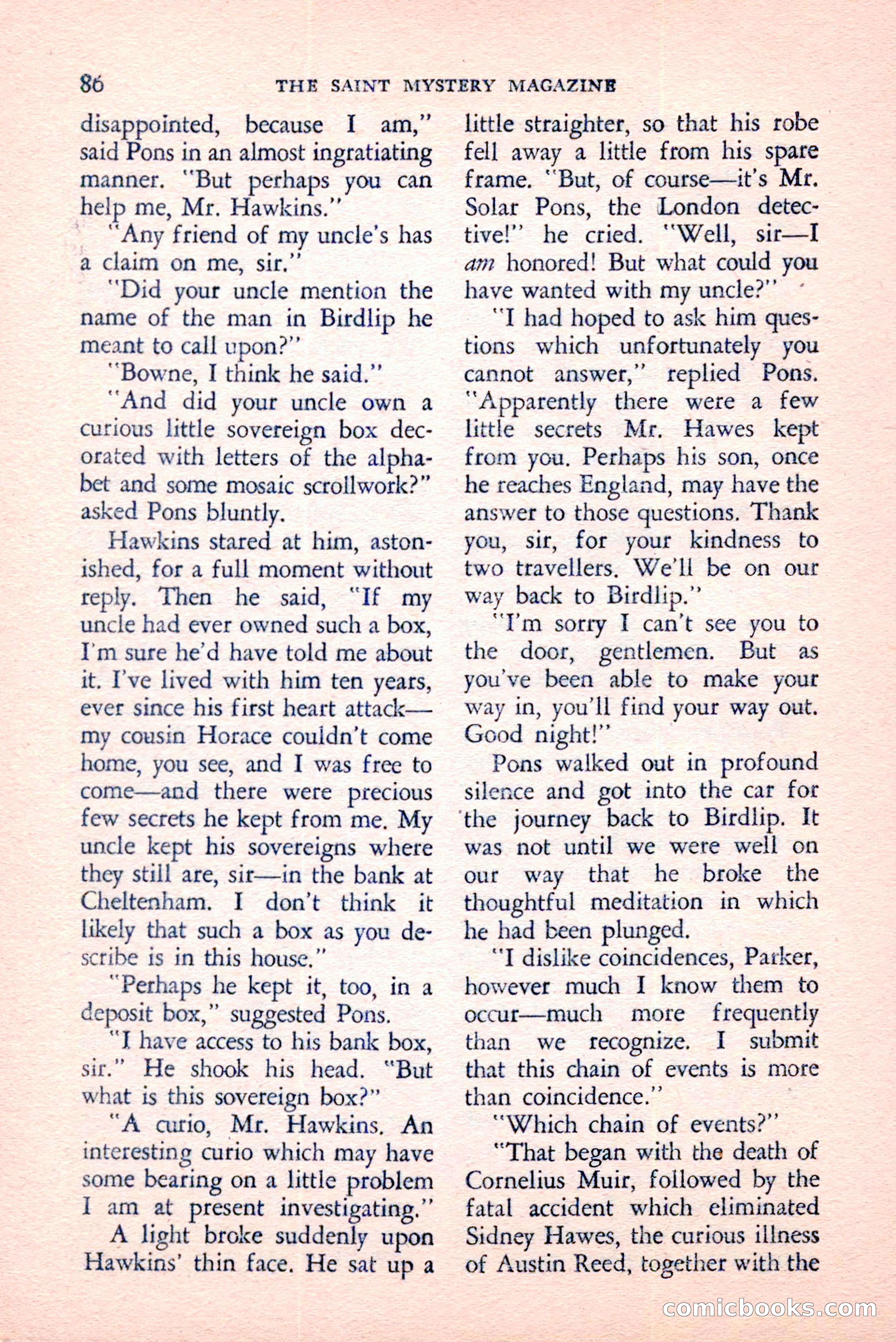 The Saint Mystery Magazine, August 1959 — page 88 of 132