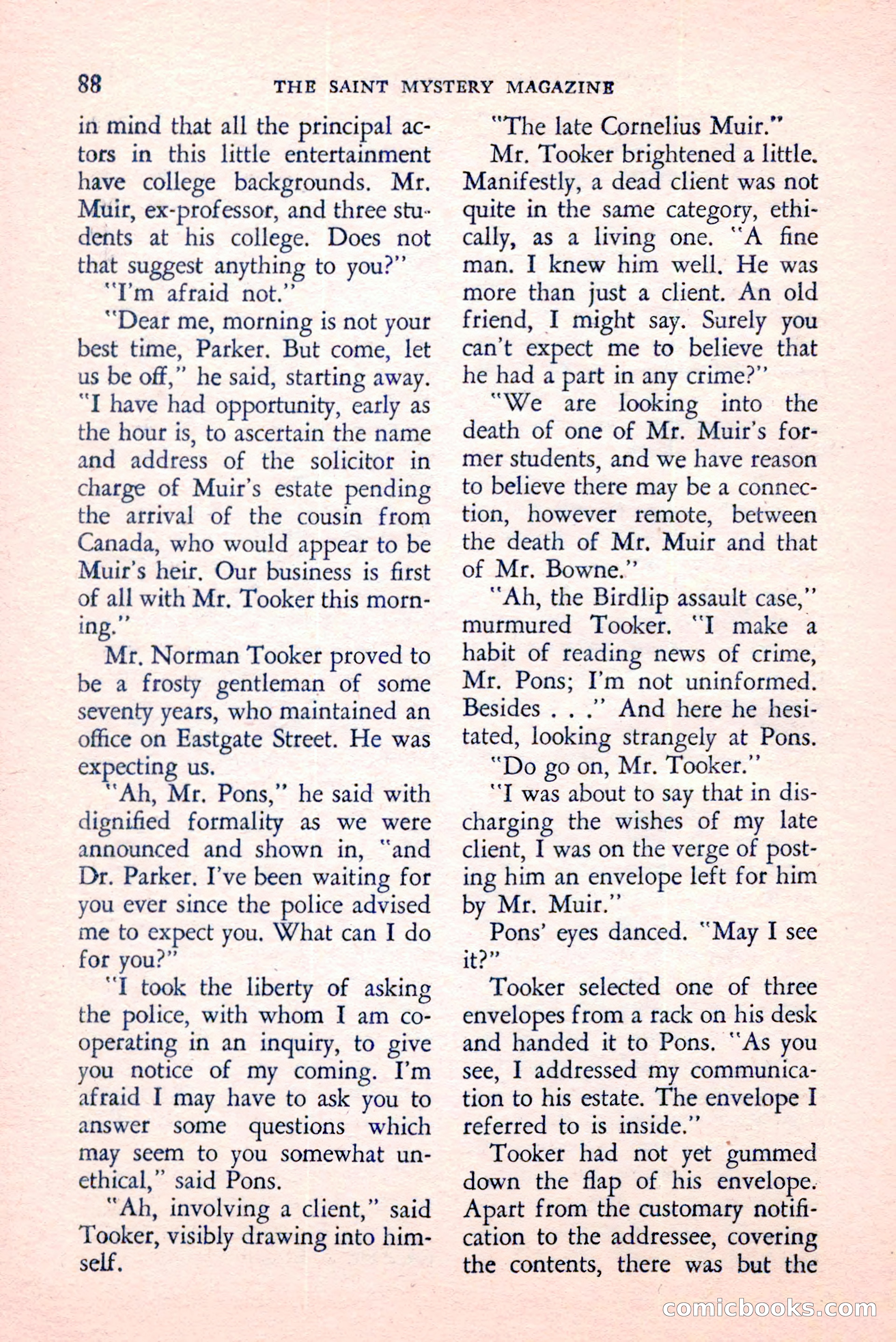 The Saint Mystery Magazine, August 1959 — page 90 of 132