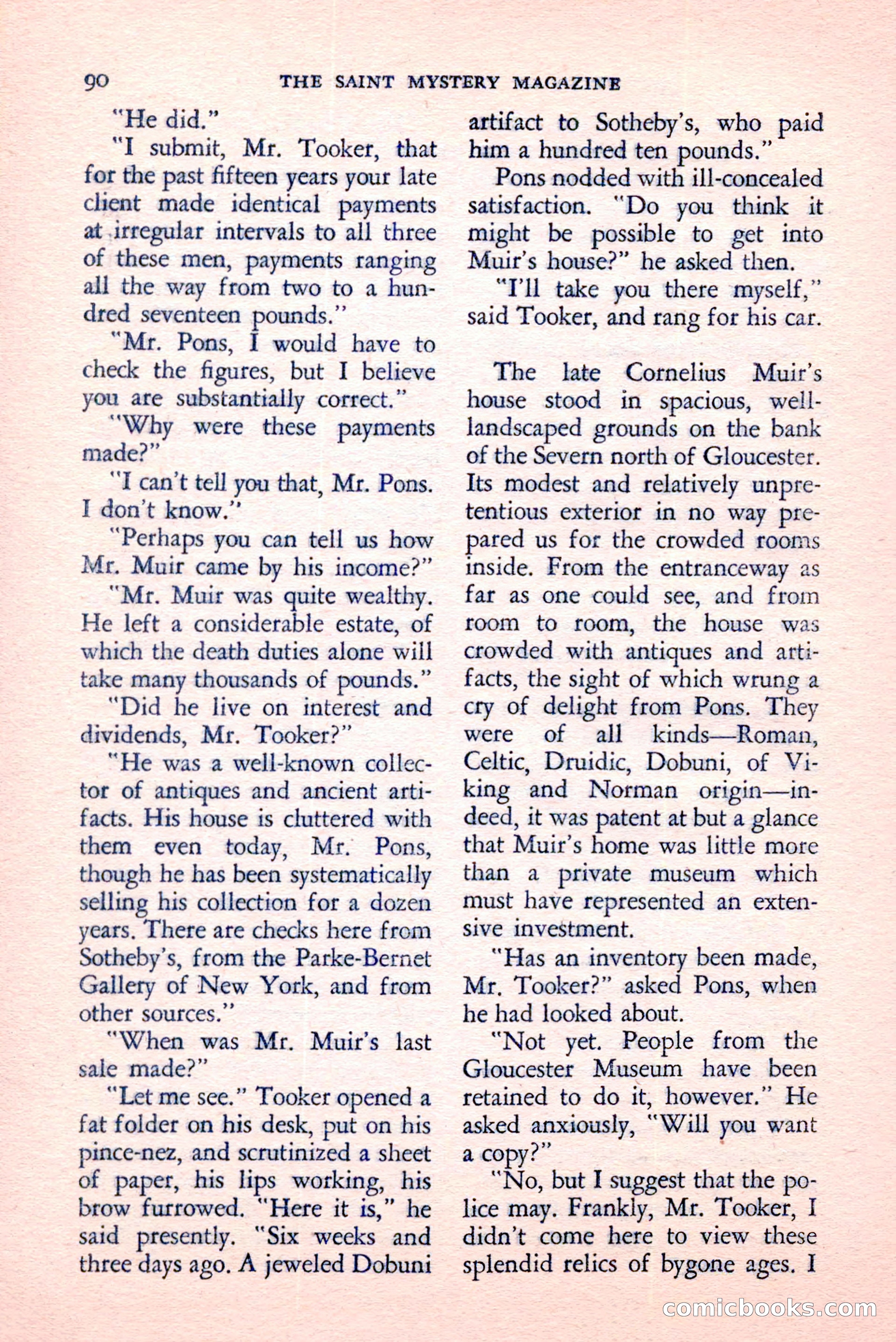 The Saint Mystery Magazine, August 1959 — page 92 of 132
