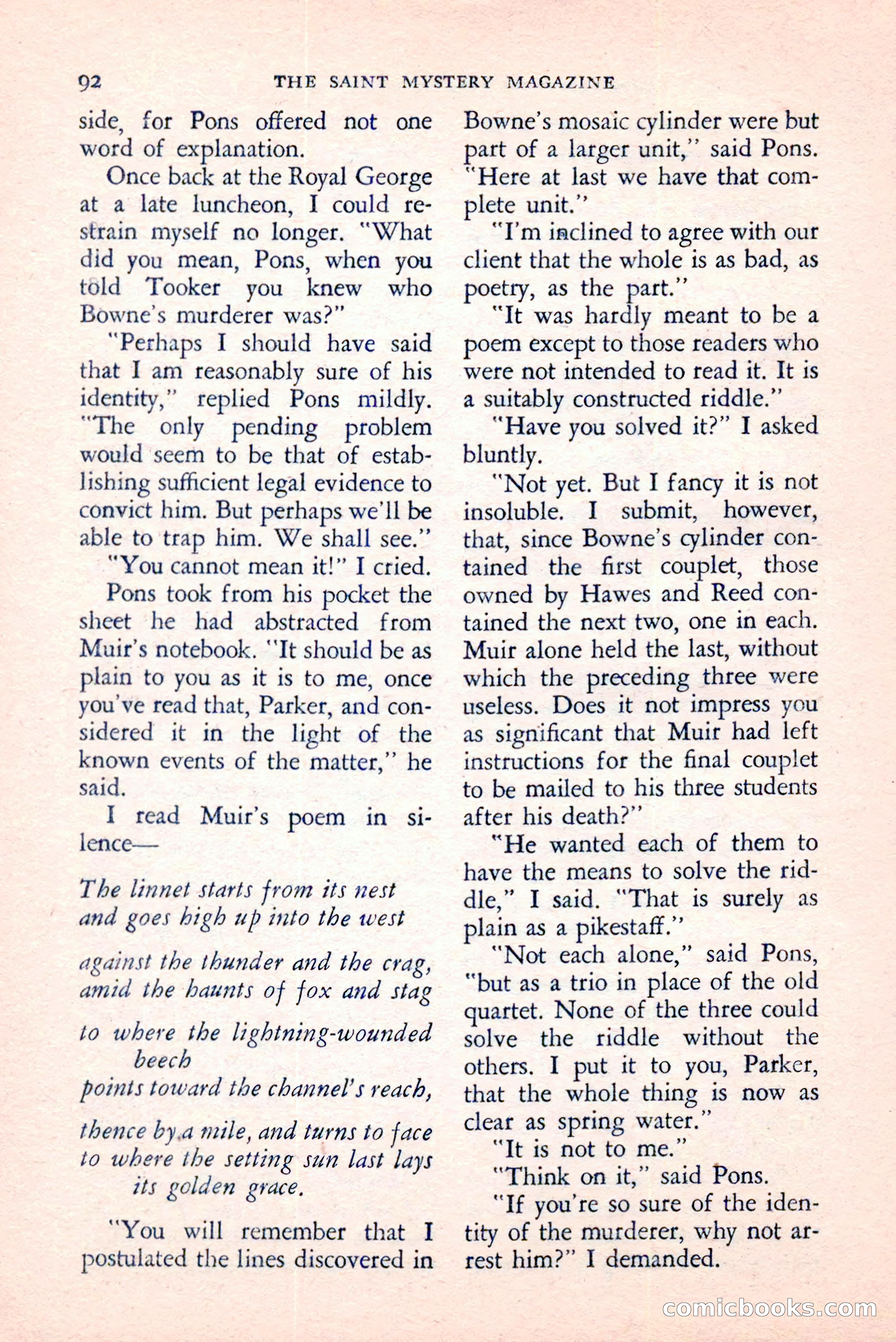 The Saint Mystery Magazine, August 1959 — page 94 of 132