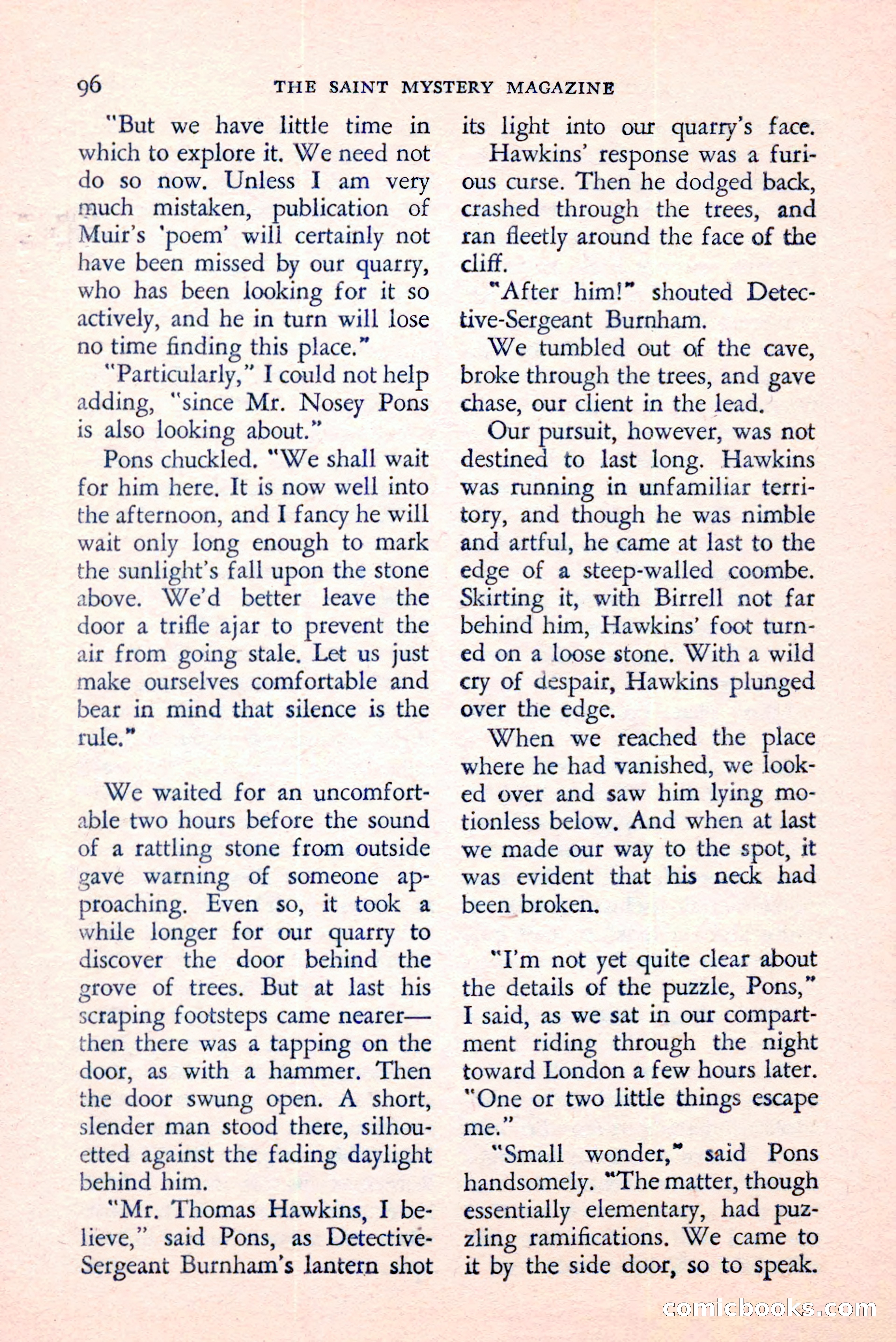 The Saint Mystery Magazine, August 1959 — page 98 of 132