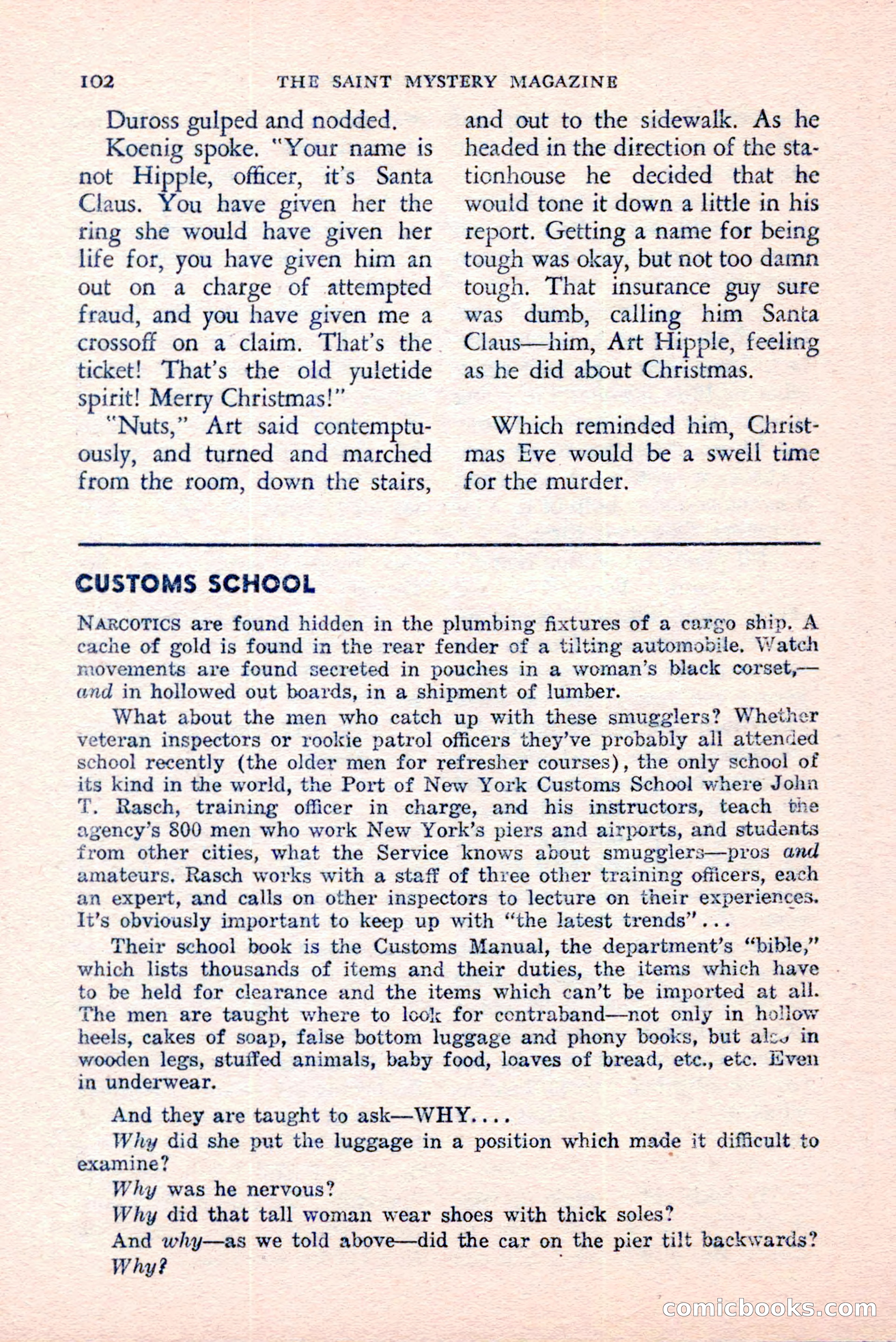 The Saint Mystery Magazine, August 1959 — page 104 of 132