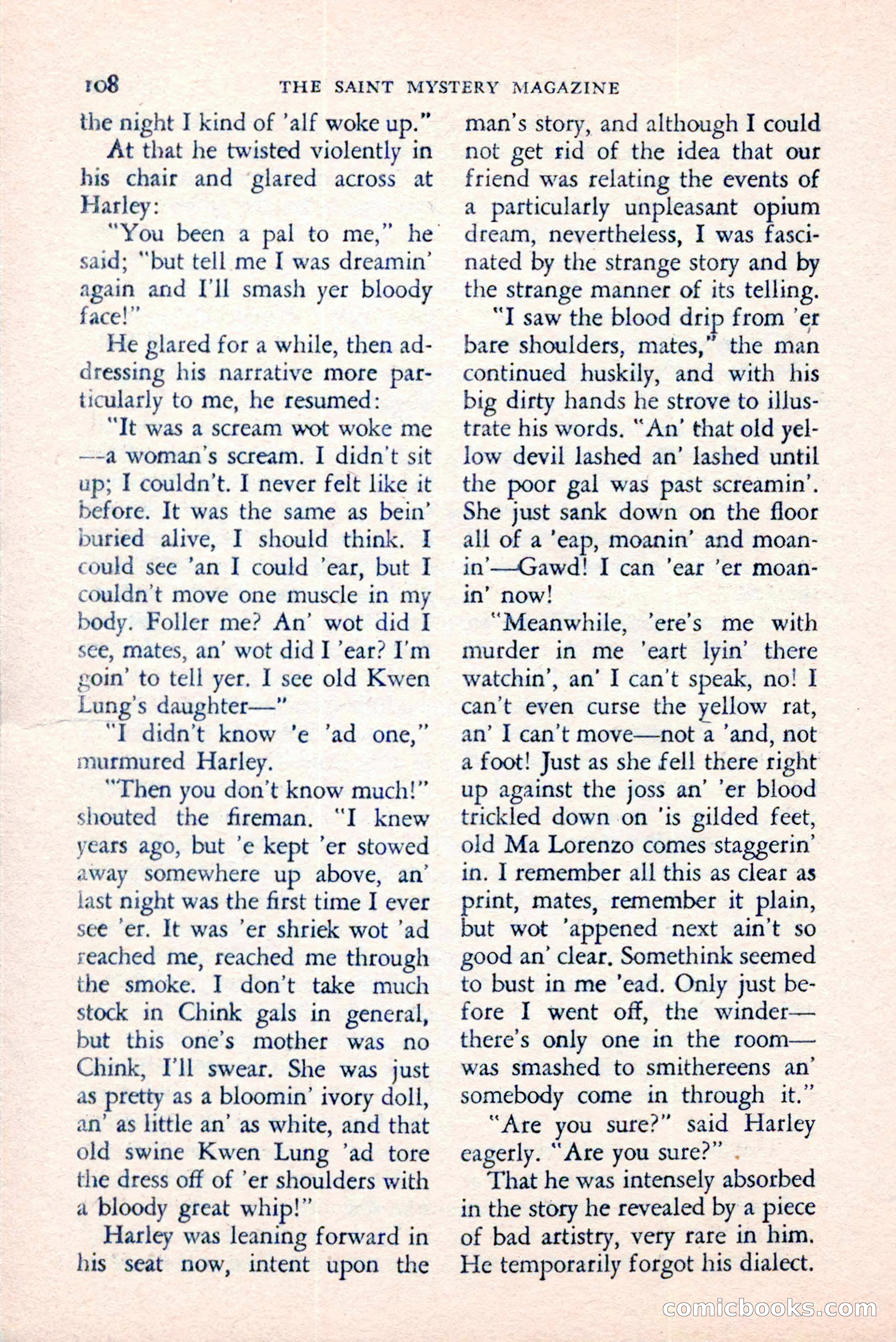 The Saint Mystery Magazine, August 1959 — page 110 of 132