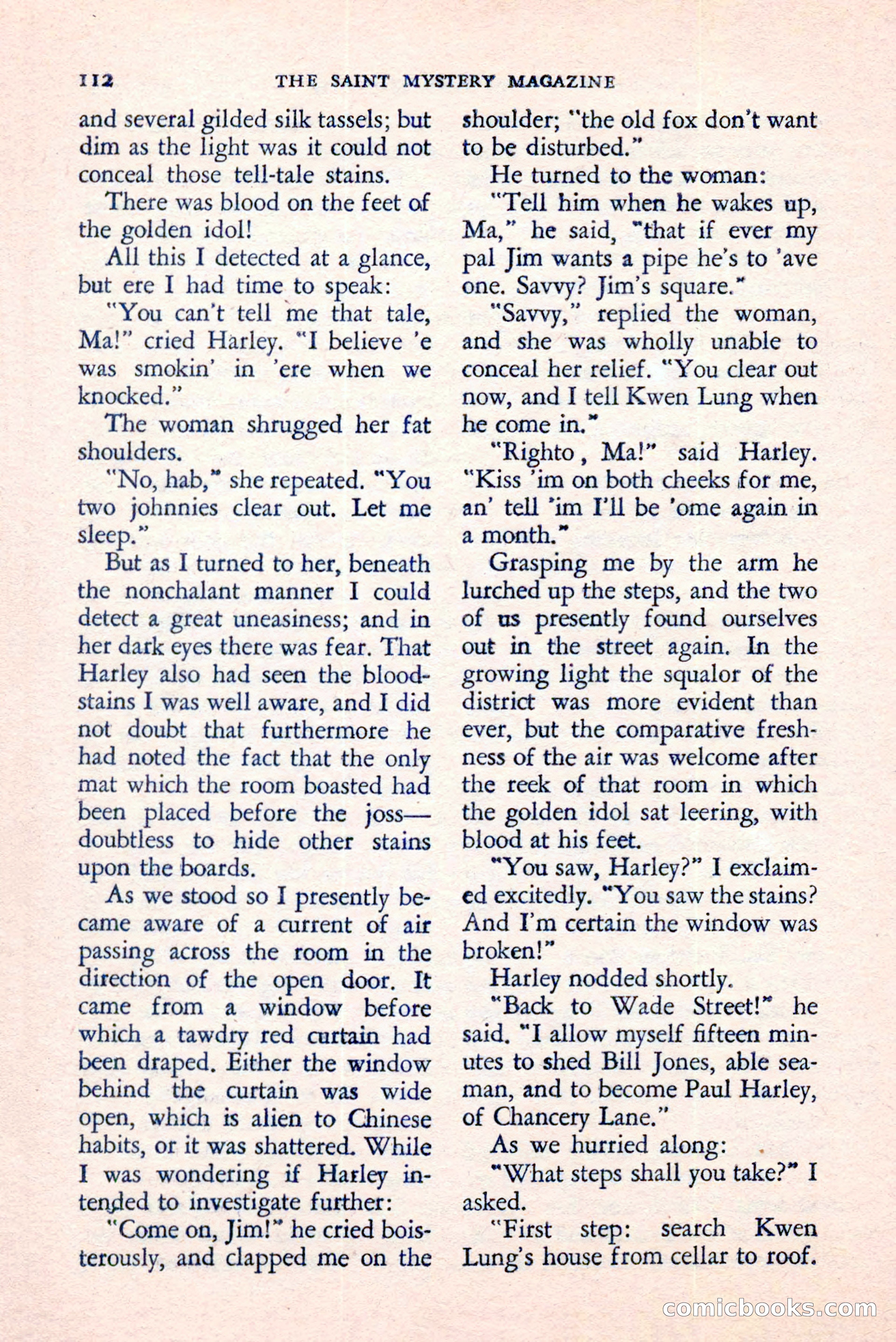 The Saint Mystery Magazine, August 1959 — page 114 of 132