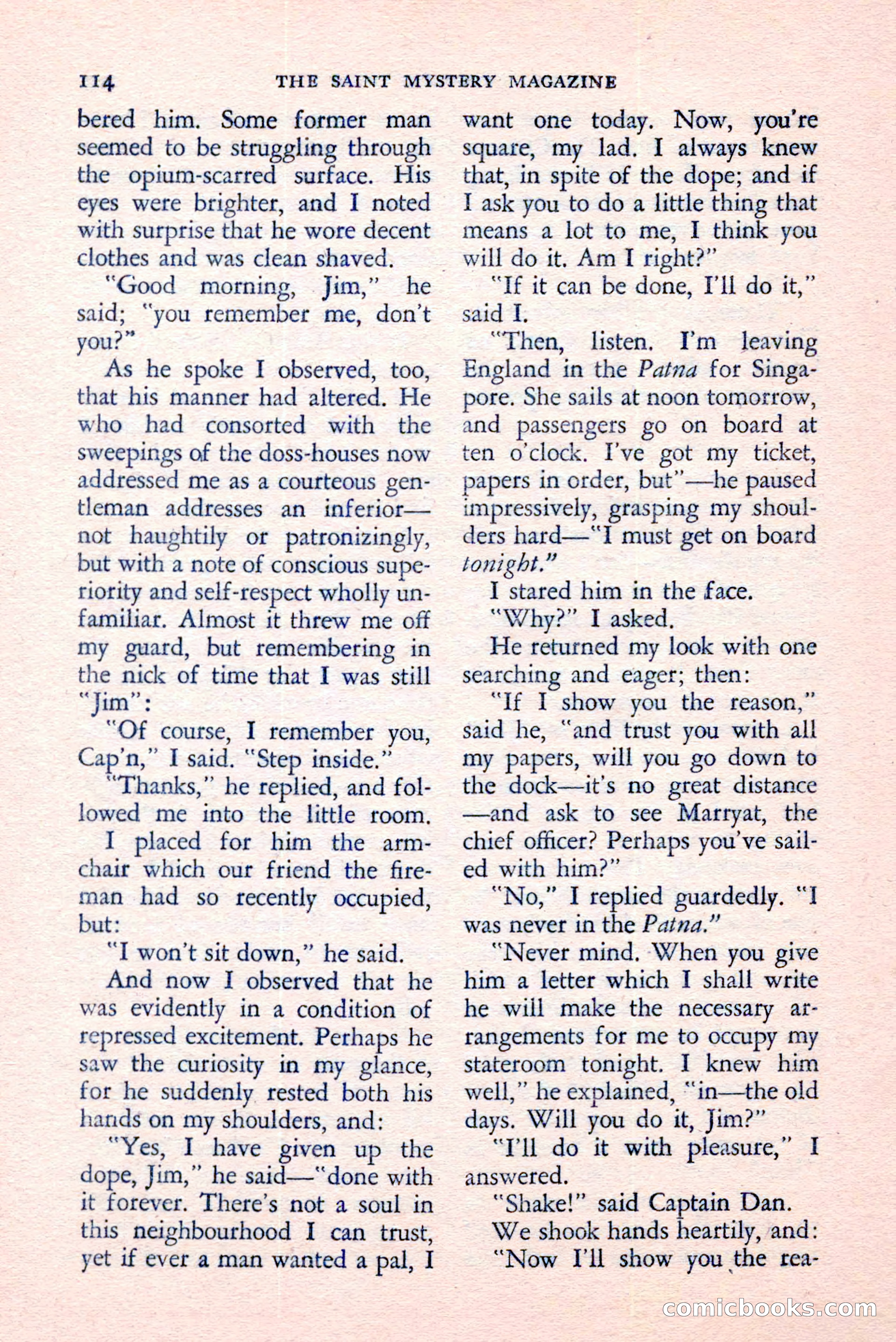 The Saint Mystery Magazine, August 1959 — page 116 of 132