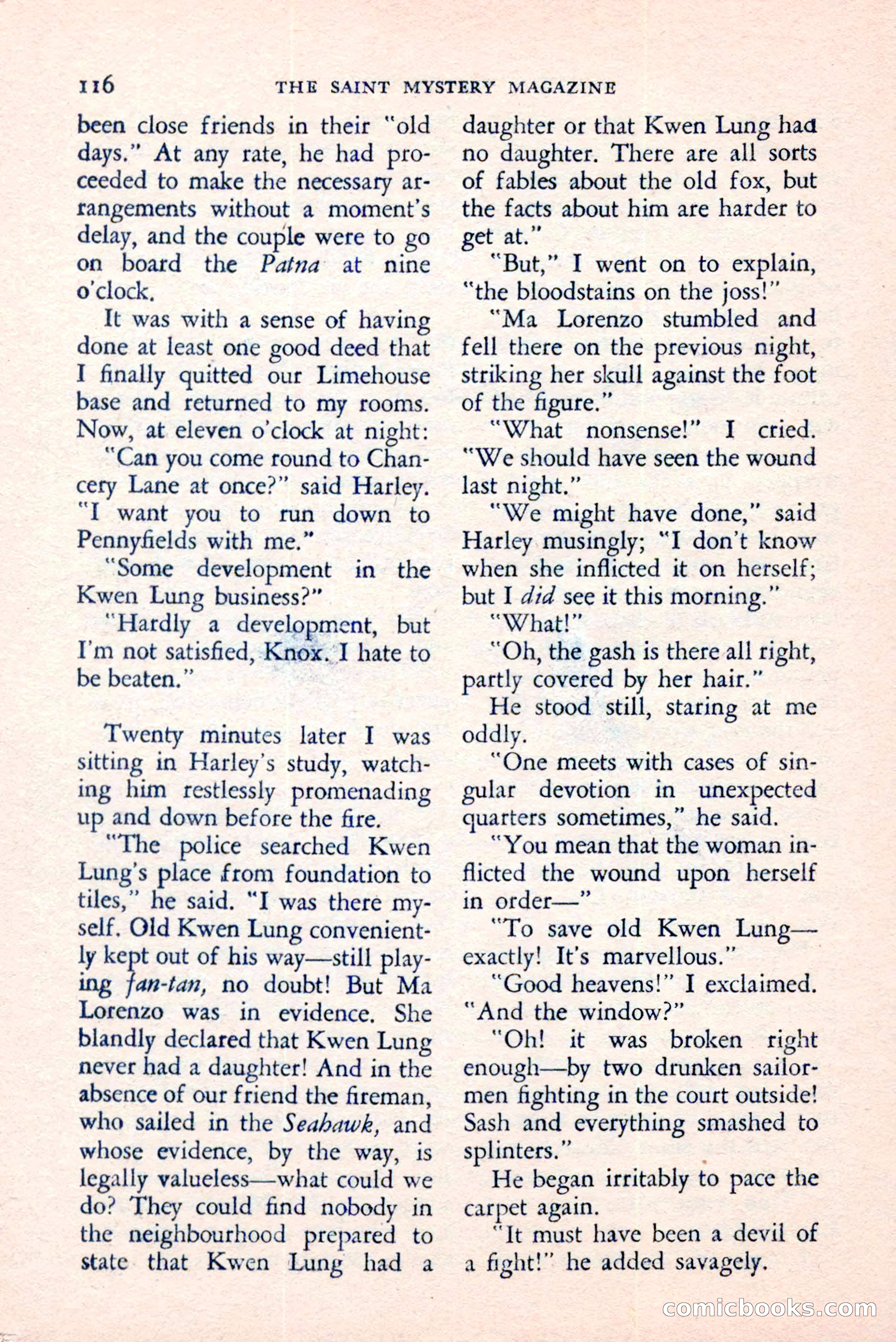 The Saint Mystery Magazine, August 1959 — page 118 of 132