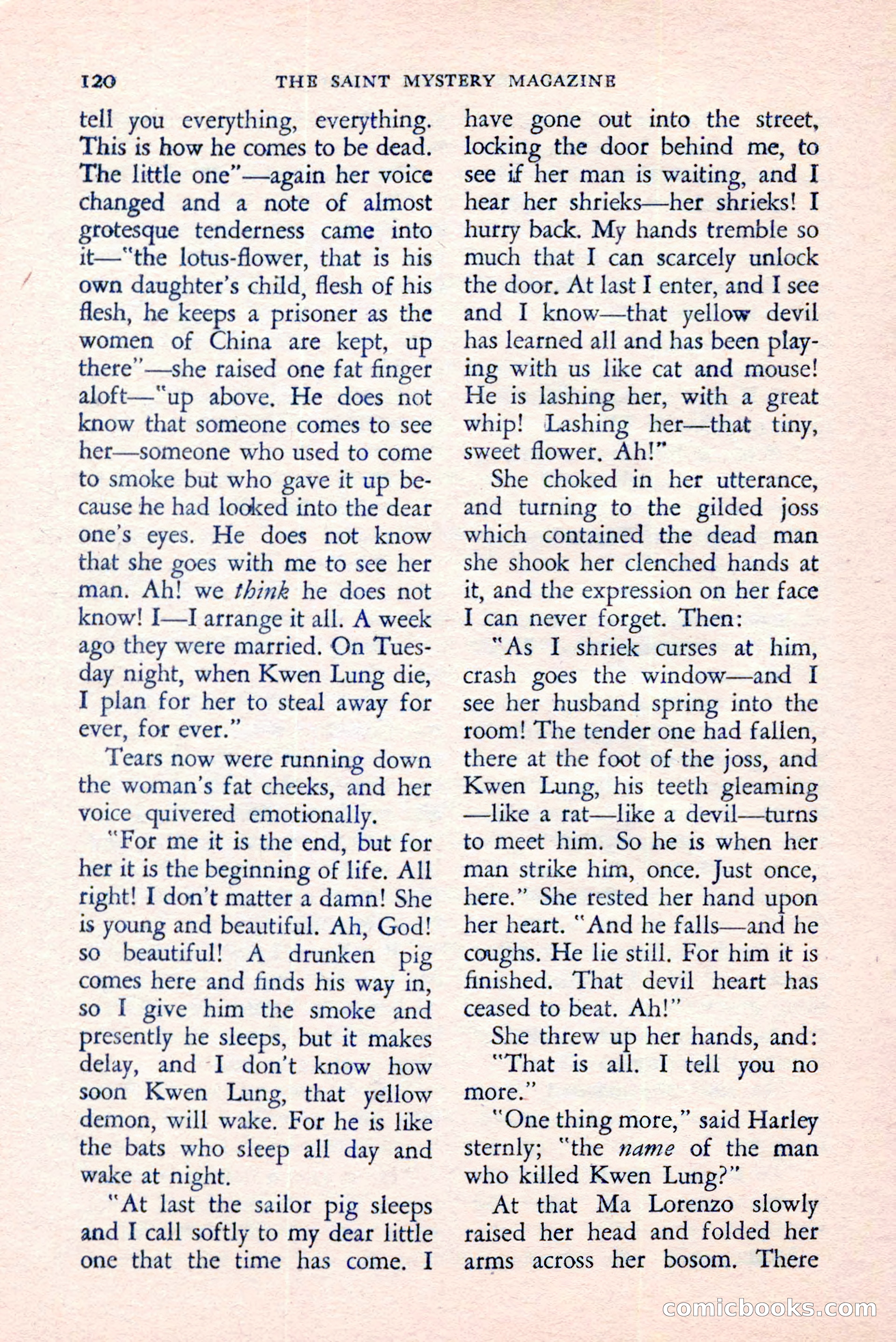 The Saint Mystery Magazine, August 1959 — page 122 of 132