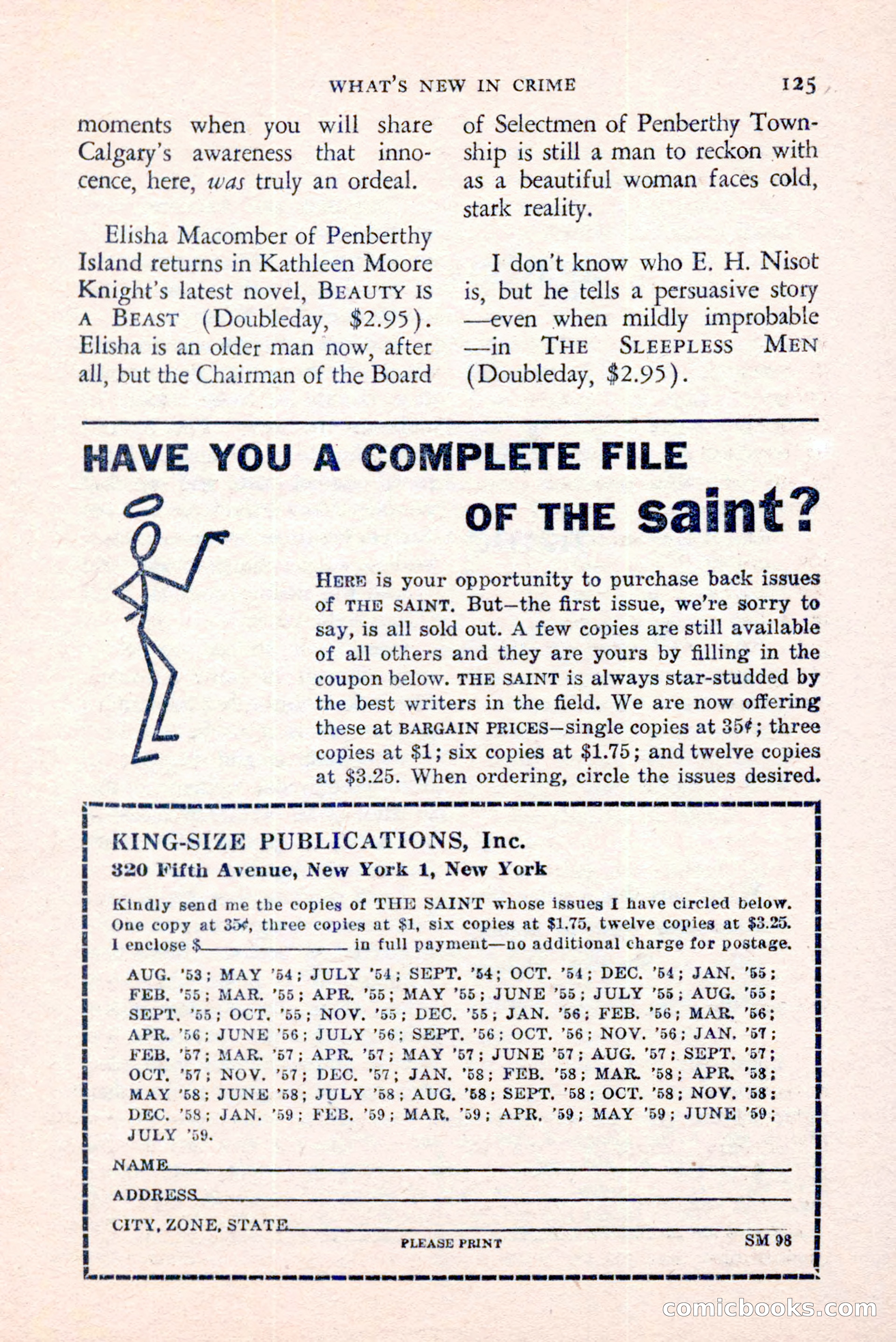 The Saint Mystery Magazine, August 1959 — page 127 of 132