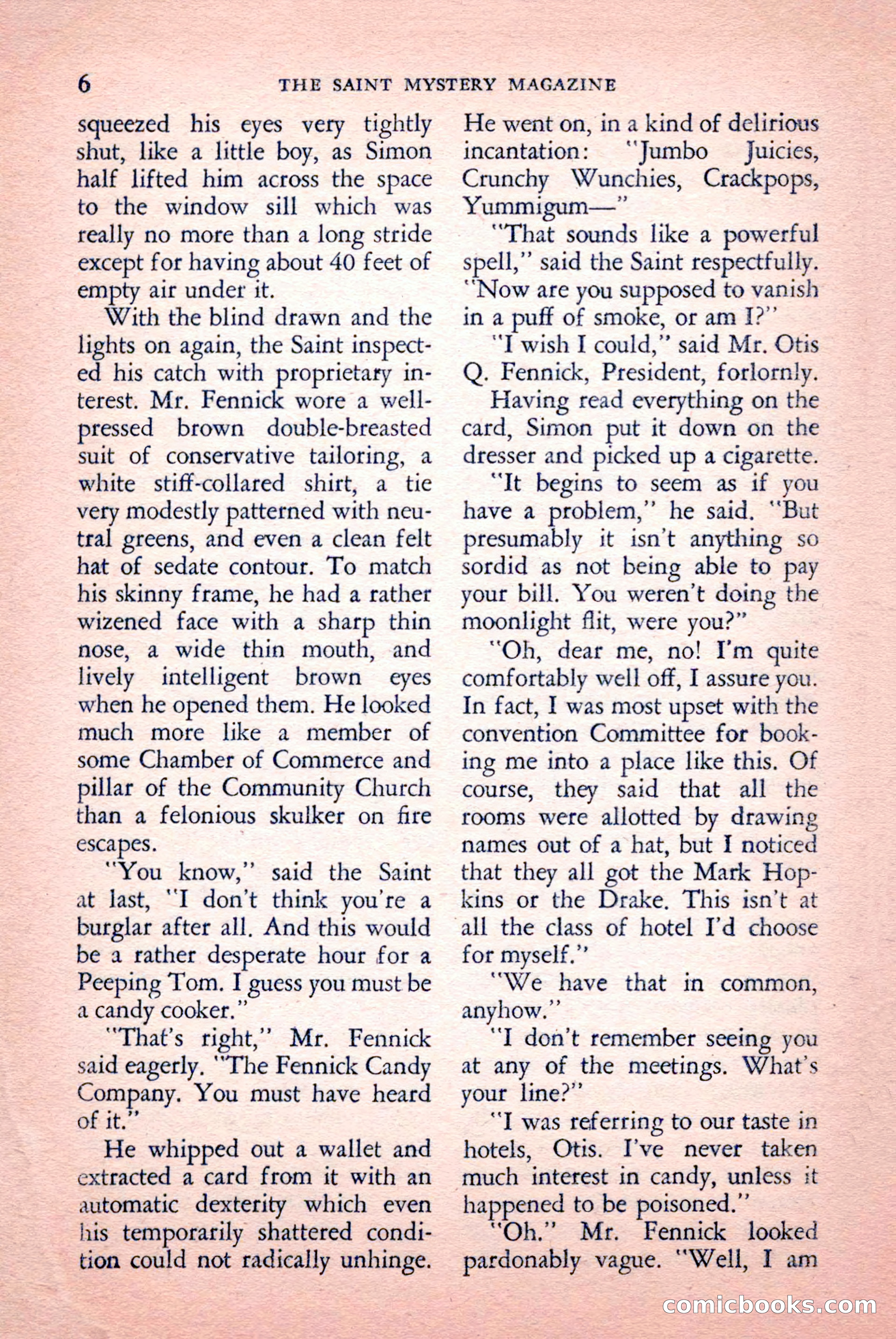 The Saint Mystery Magazine, September 1959 — page 8 of 132