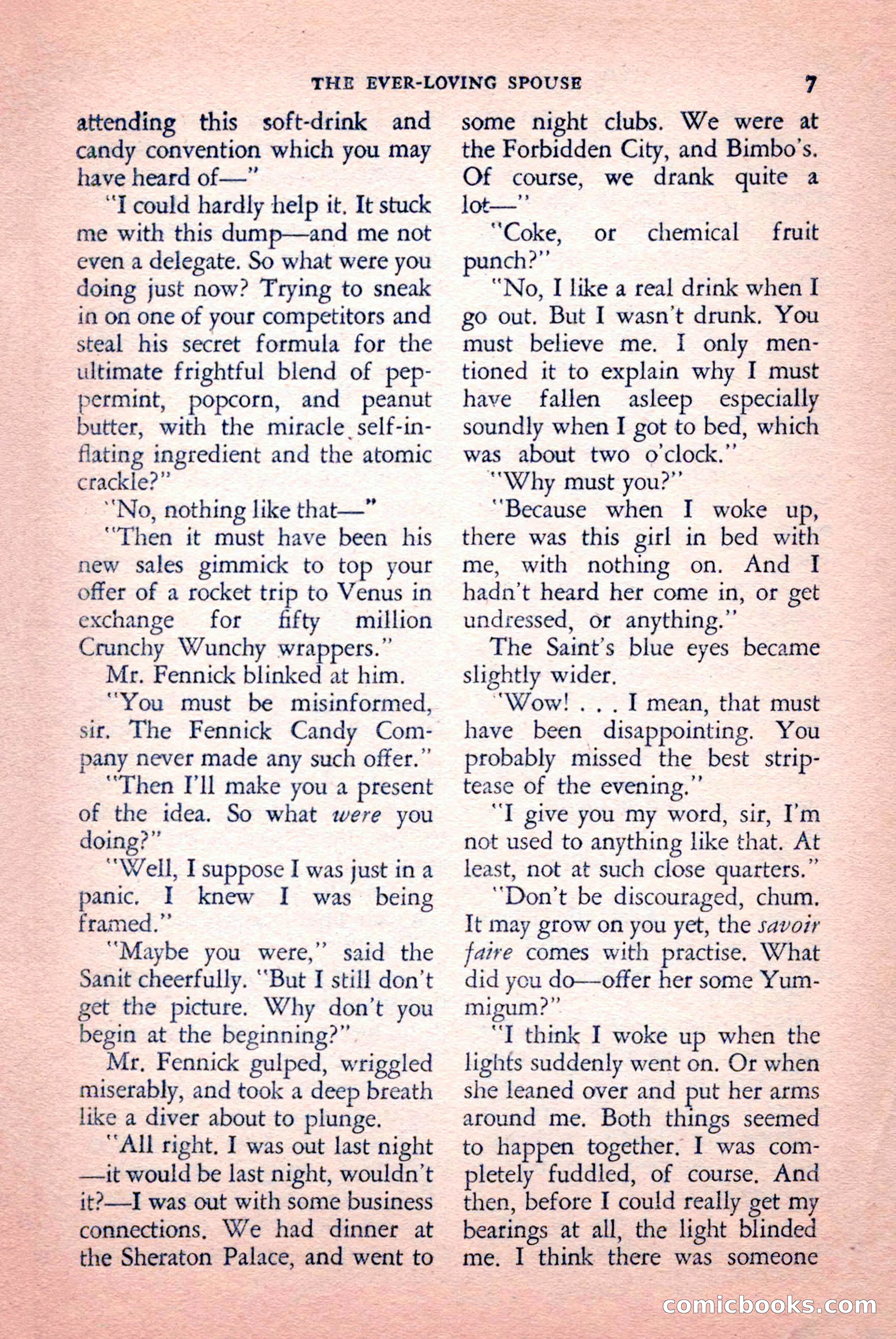The Saint Mystery Magazine, September 1959 — page 9 of 132