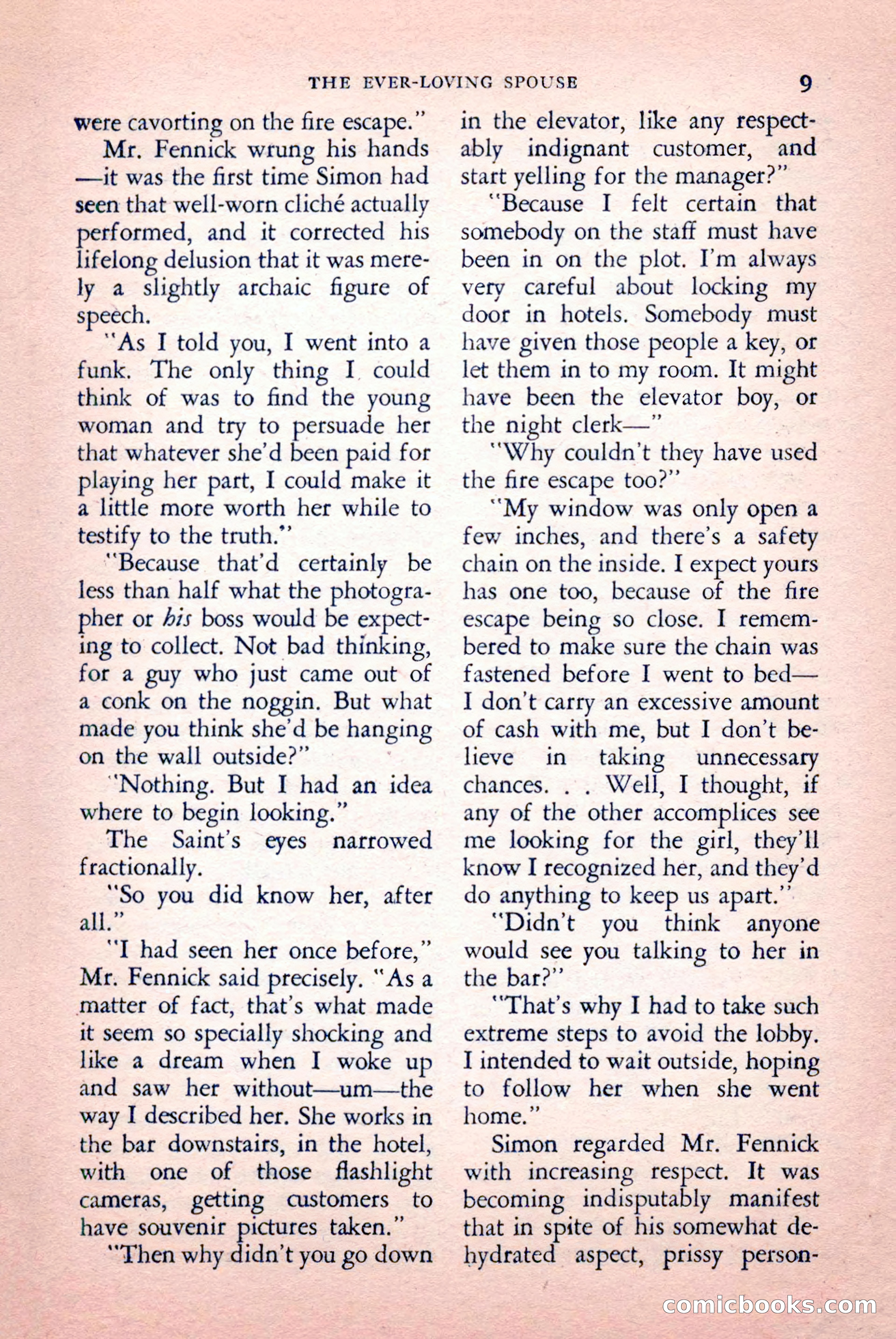 The Saint Mystery Magazine, September 1959 — page 11 of 132