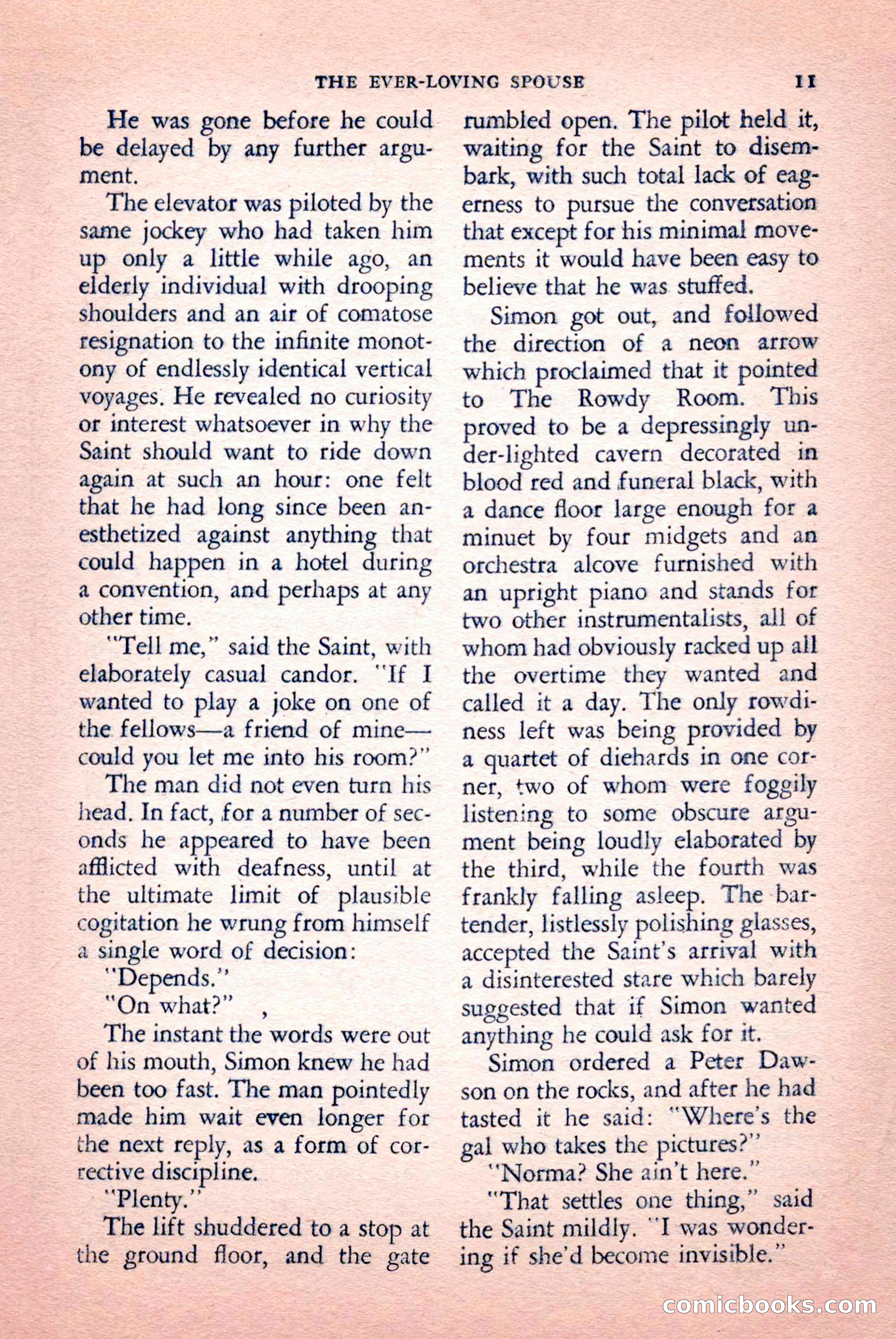 The Saint Mystery Magazine, September 1959 — page 13 of 132