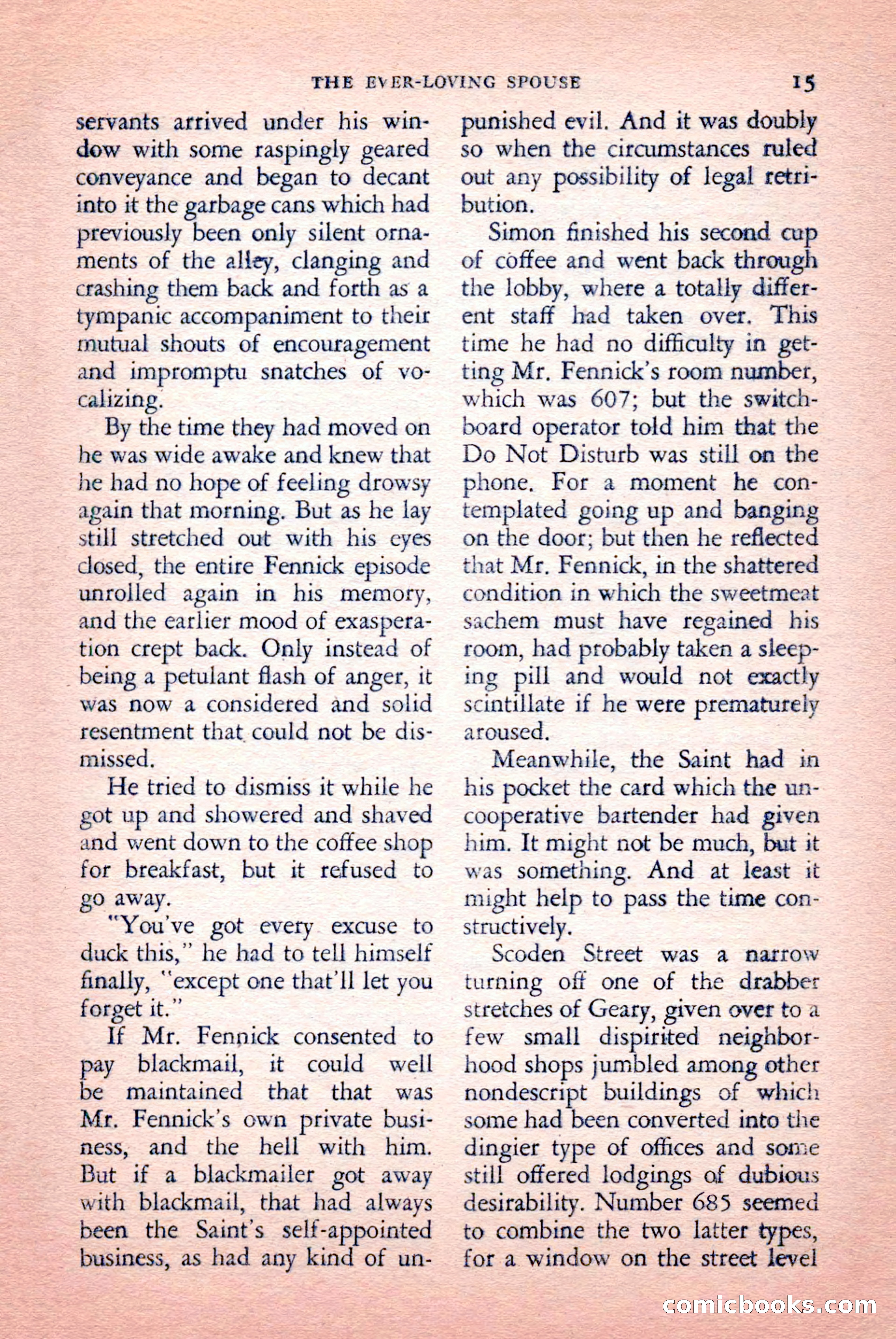 The Saint Mystery Magazine, September 1959 — page 17 of 132